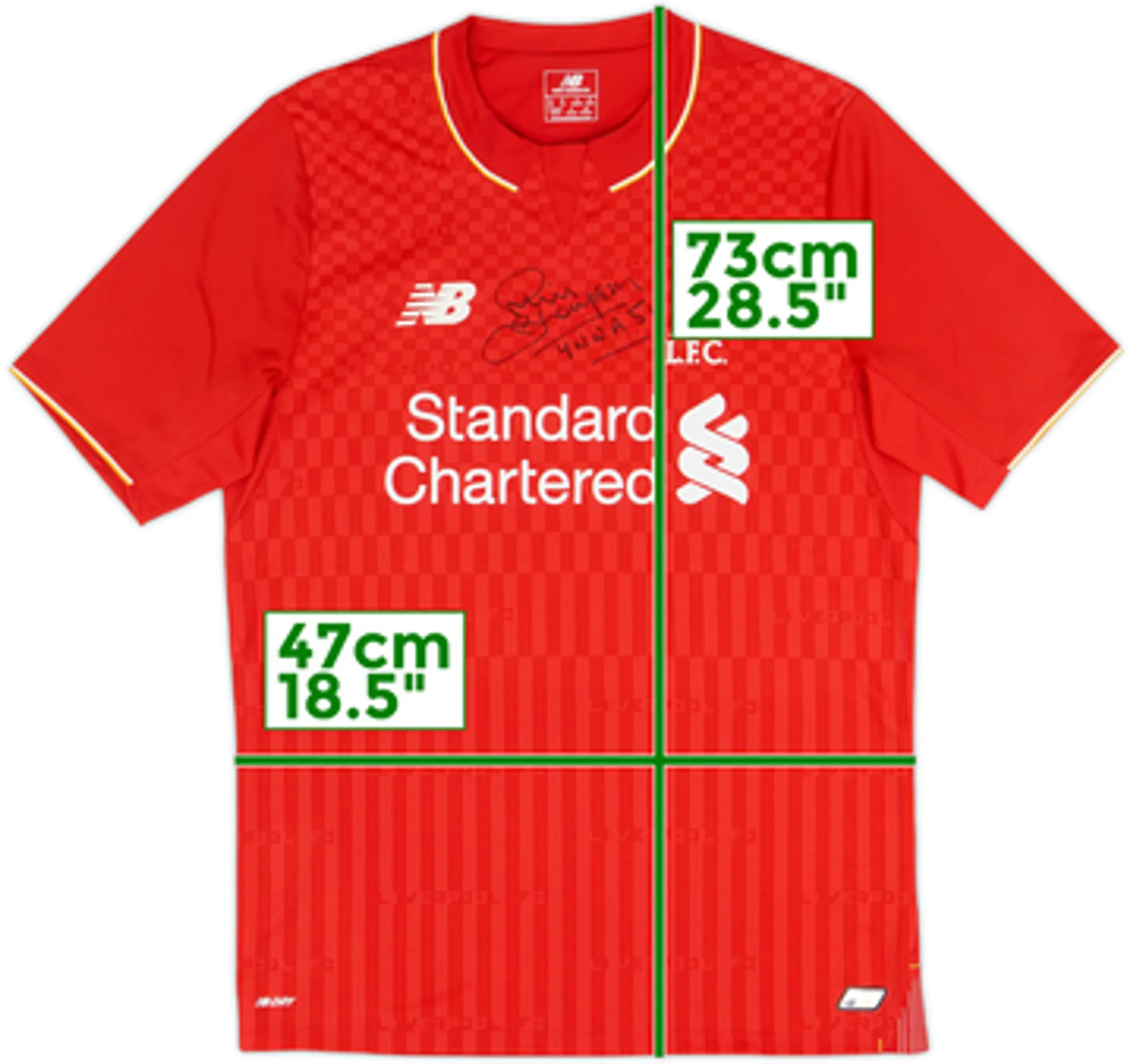 2015-16 Liverpool Signed Home Shirt - 8/10 - (S)
