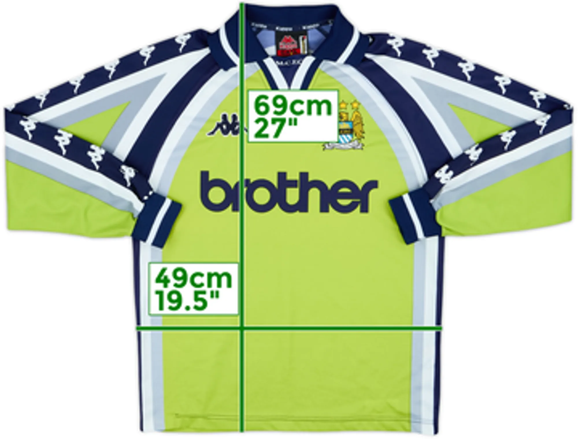1997-99 Manchester City GK Shirt - 7/10 - (S)