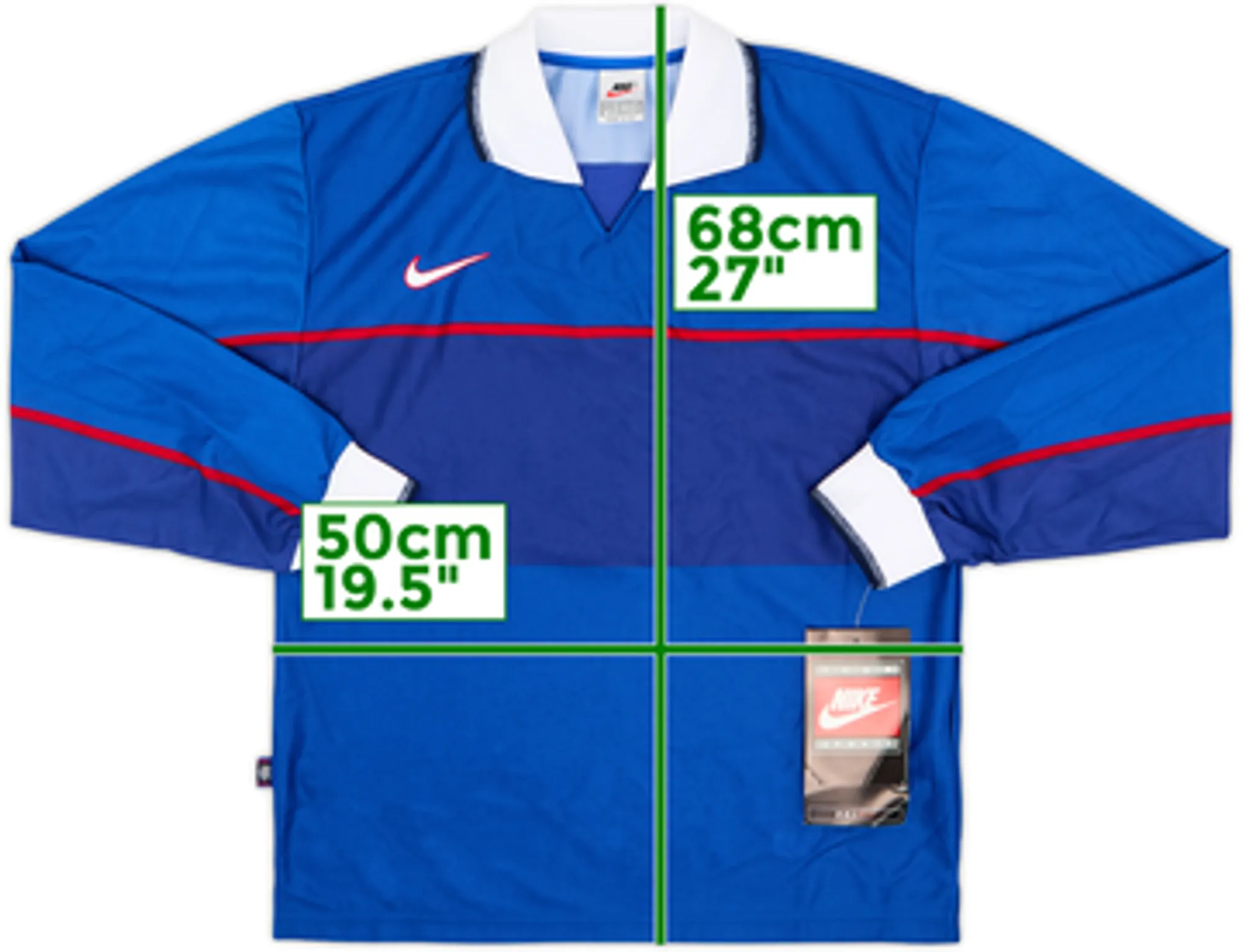 1997-99 Rangers Player Issue Home L/S Shirt (S)