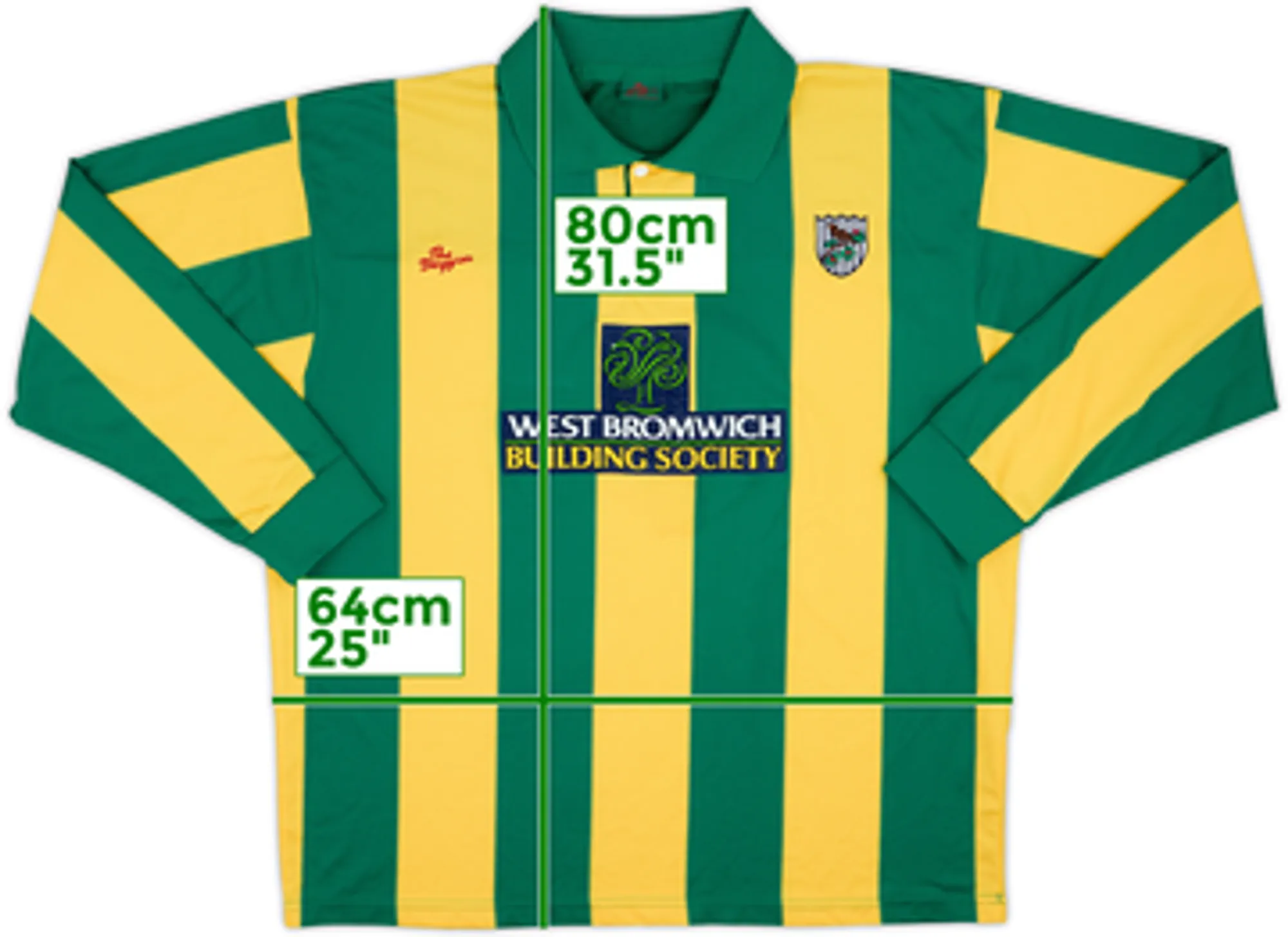 2001-03 West Brom Away L/S Shirt - 9/10 - (XXL)