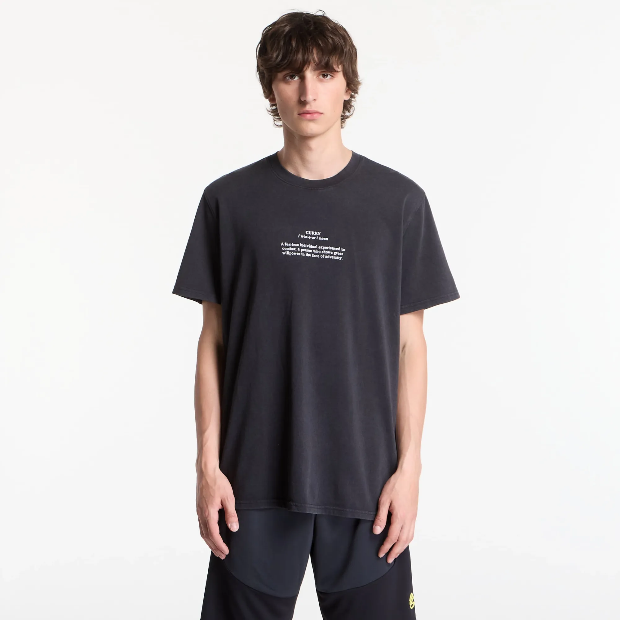 T-Shirt Under Armour Curry Noun Tee Black/ White S