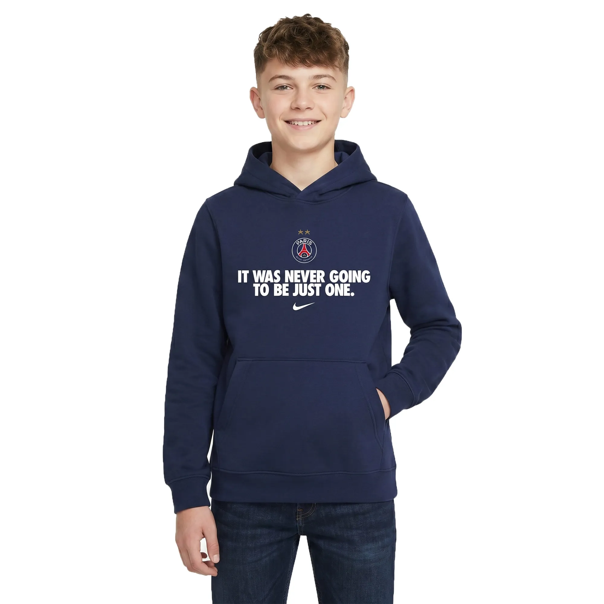 PSG Nike Winners Hoodie - Navy - Kids