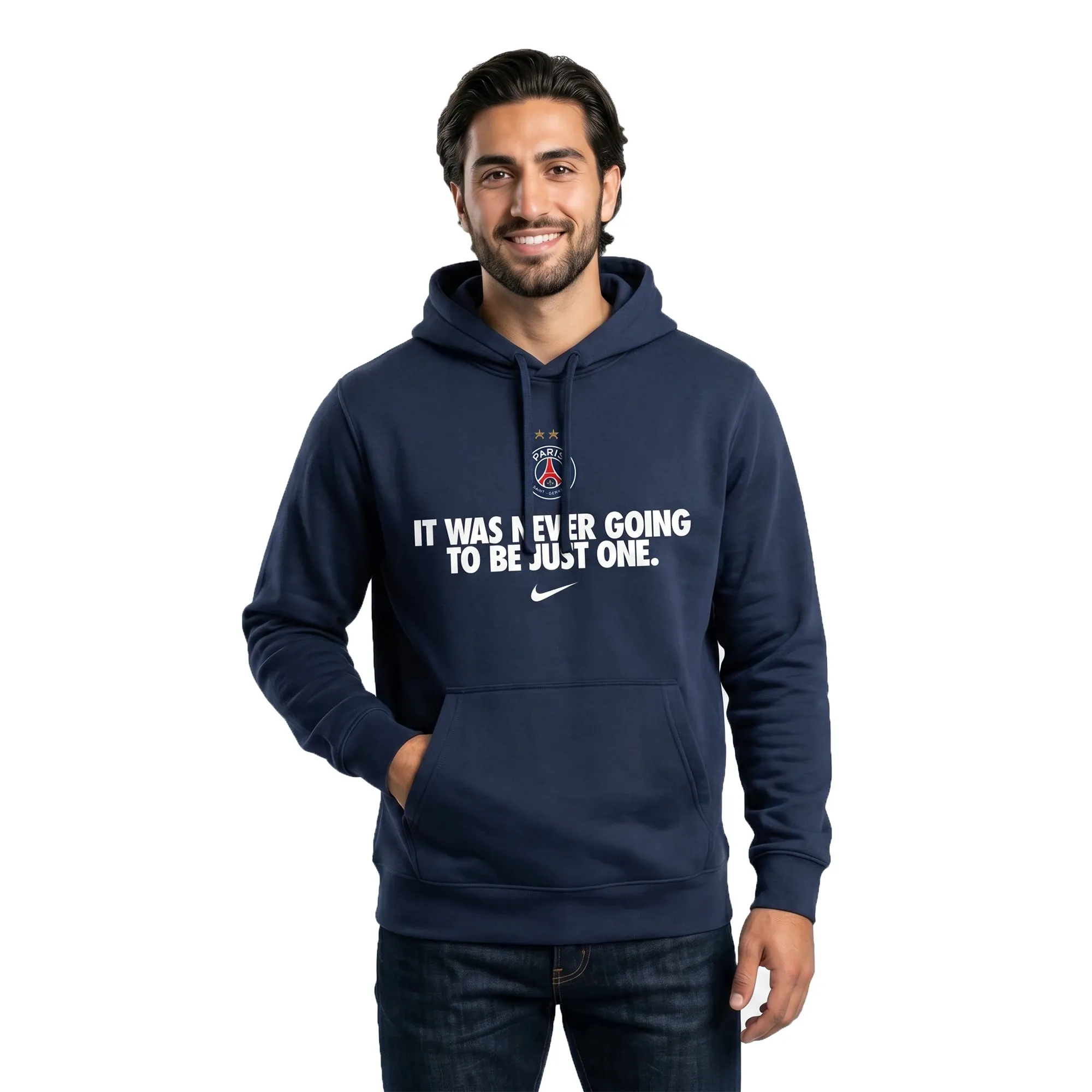 PSG Nike Winners Hoodie - Navy