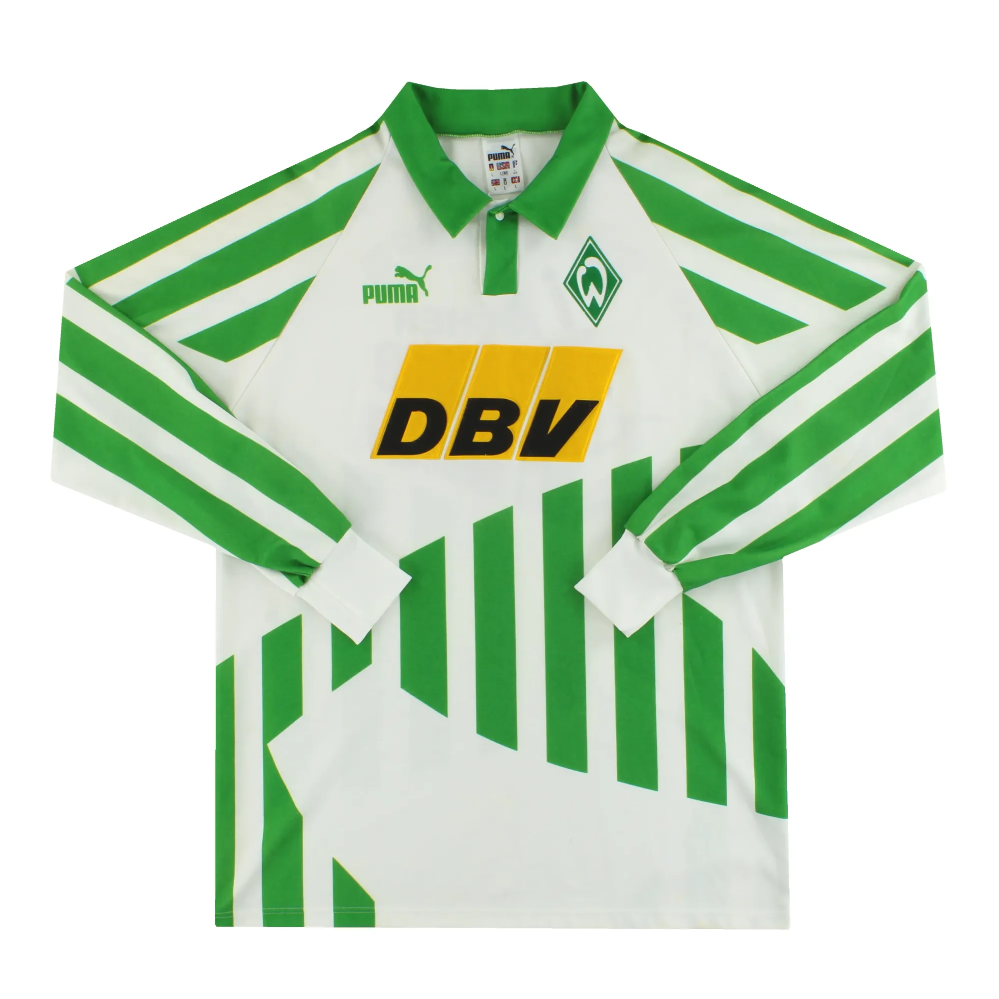 1994-95 Werder Bremen 'Fan-Club' Home Shirt L/S L - Other German Clubs / Excellent 