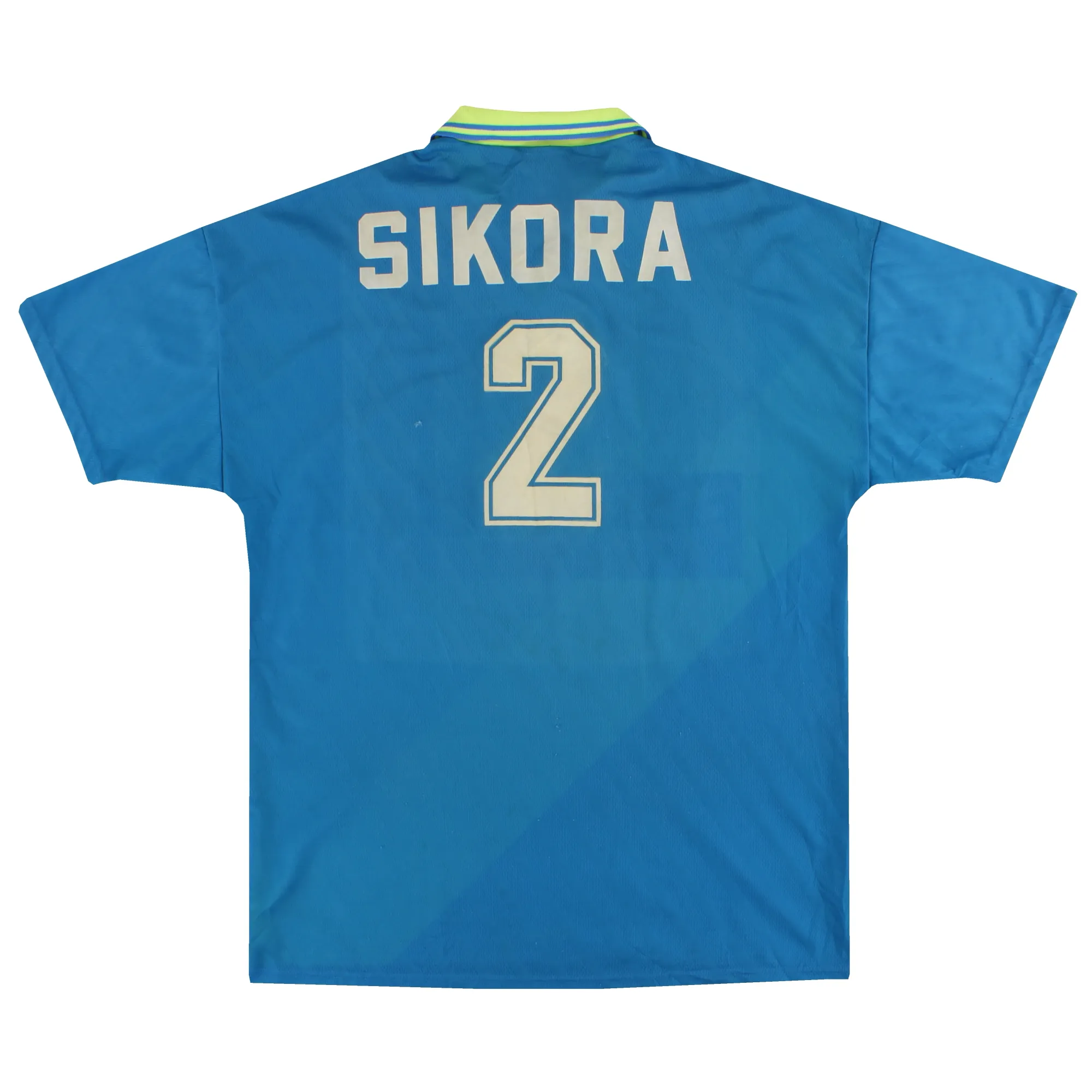1996-97 Lens Umbro Away Shirt Sikora #2 XL - Lens / Excellent 
