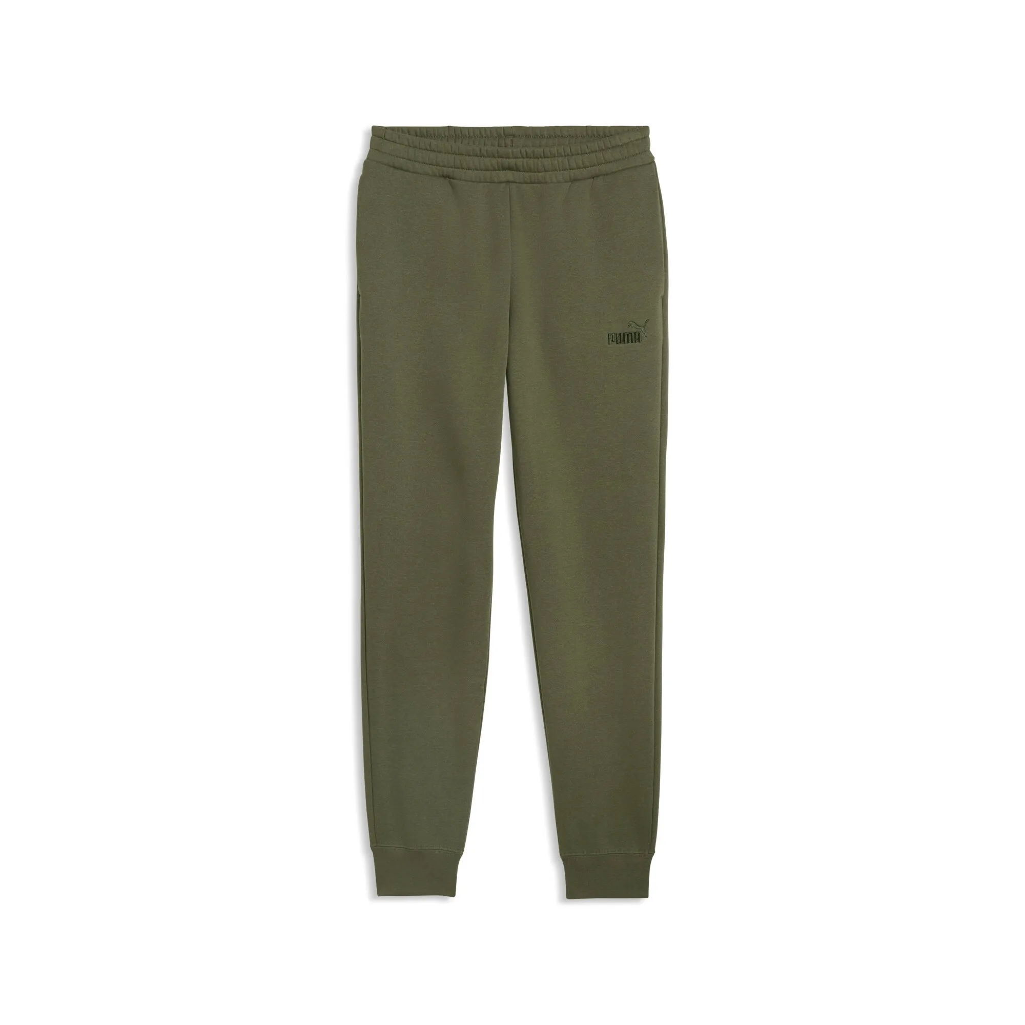 PUMA Essentials No. 1 Logo Sweatpants Men in Green | Size Large