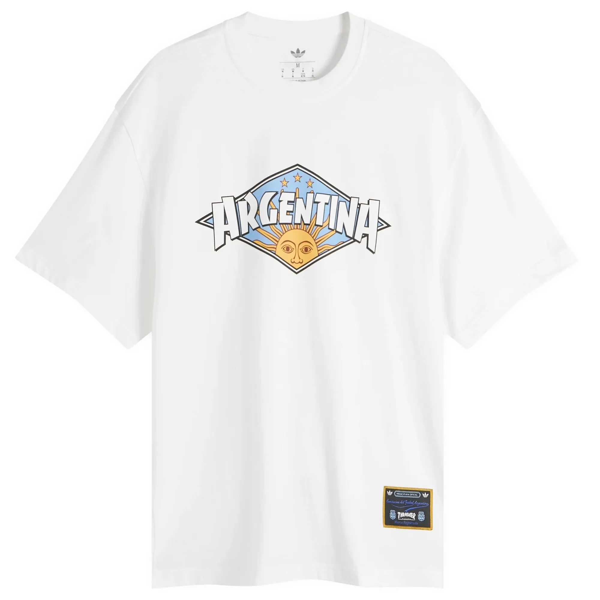 Adidas Men's x Thrasher AFA Argentina T-Shirt Core White
