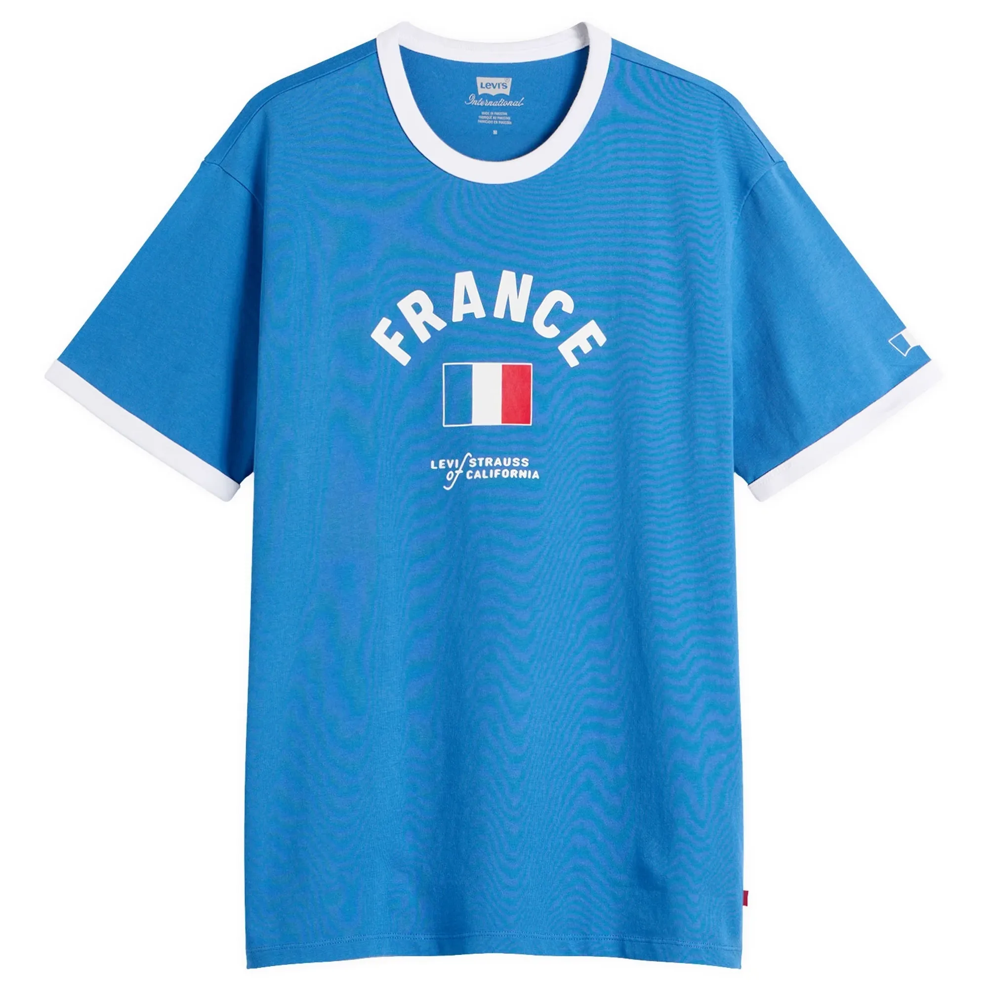 Levi's Men's France Retro Ringer T-Shirt Blue