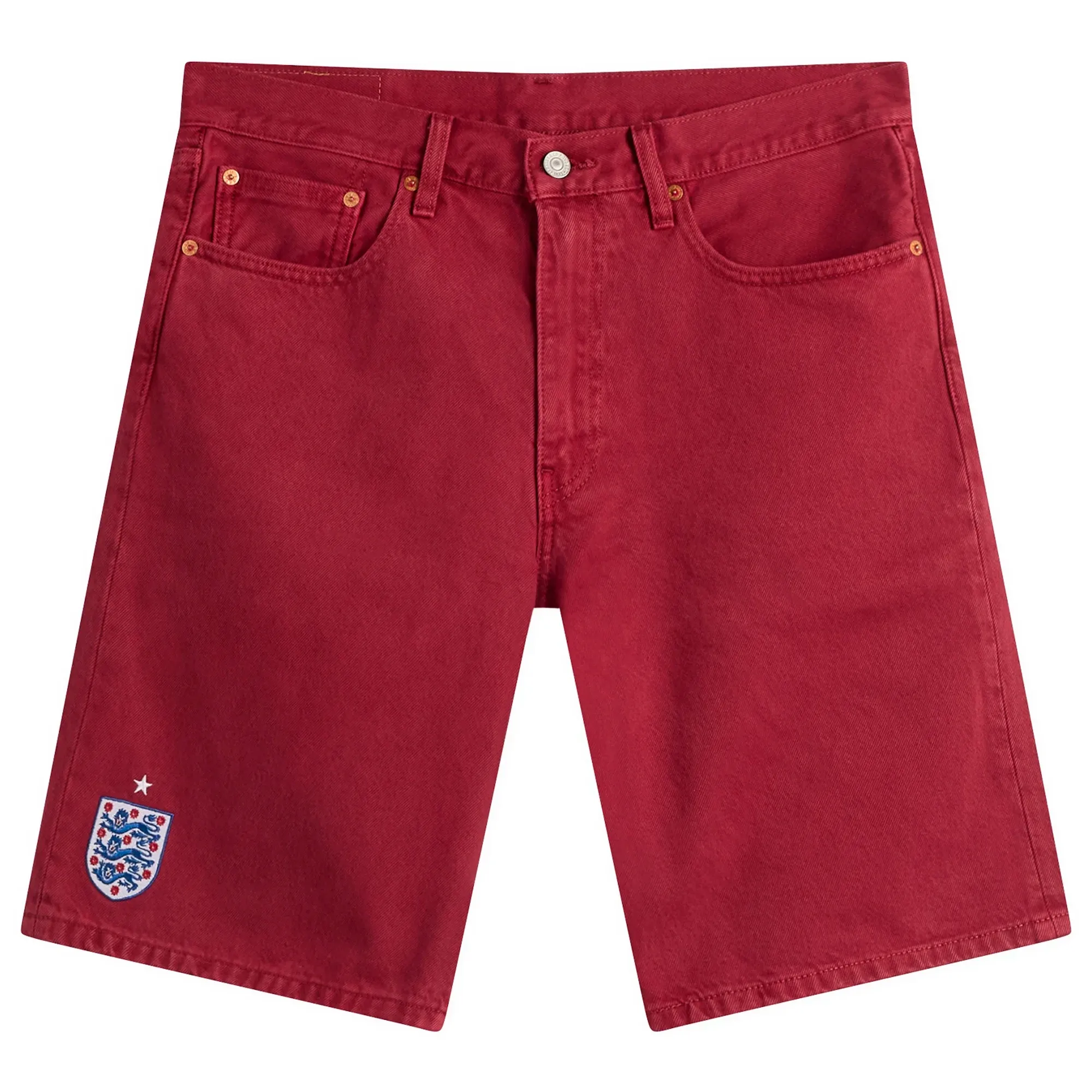 Levi's Men's England 478 Baggy Shorts Red
