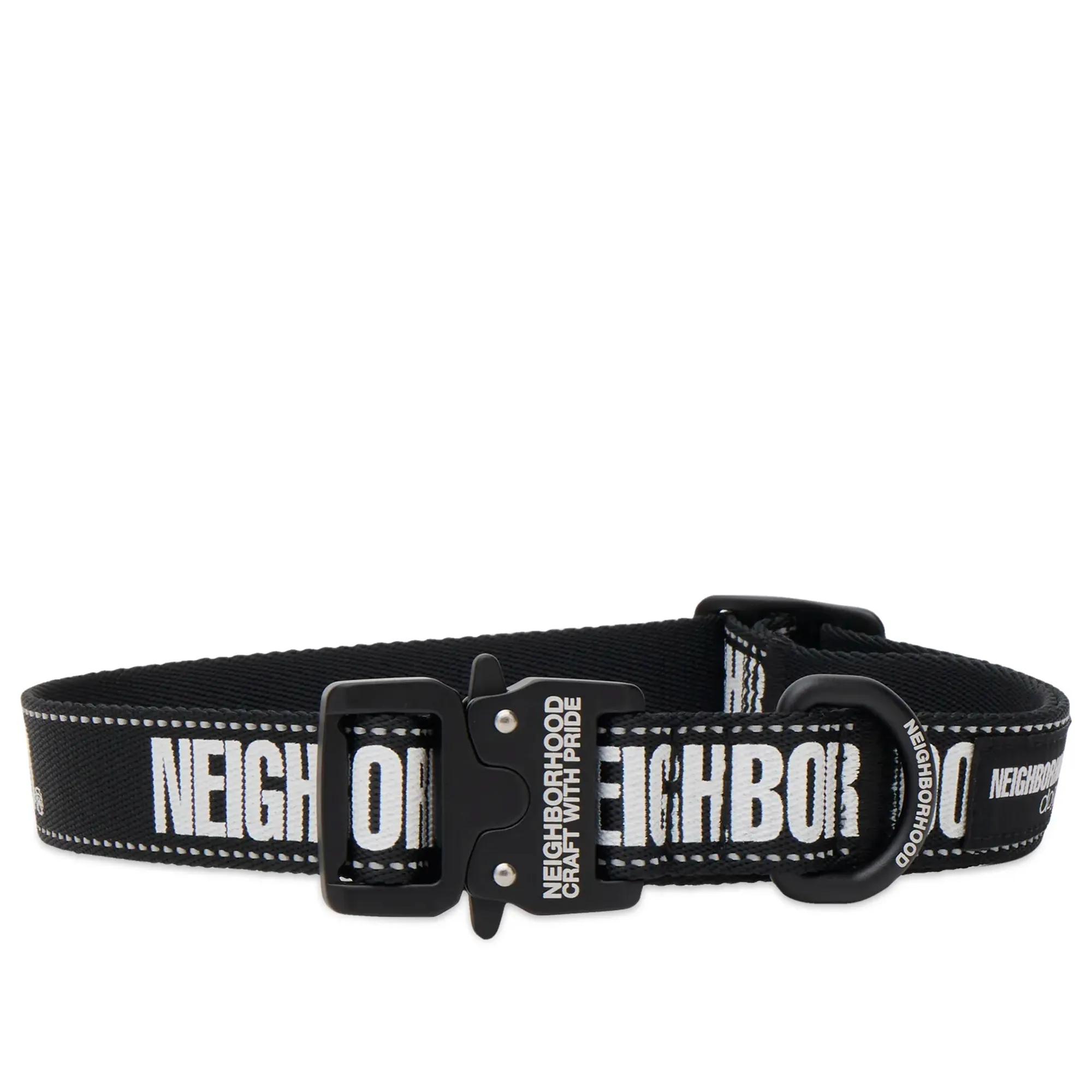 Neighborhood Men's Wide Dog Collar Black