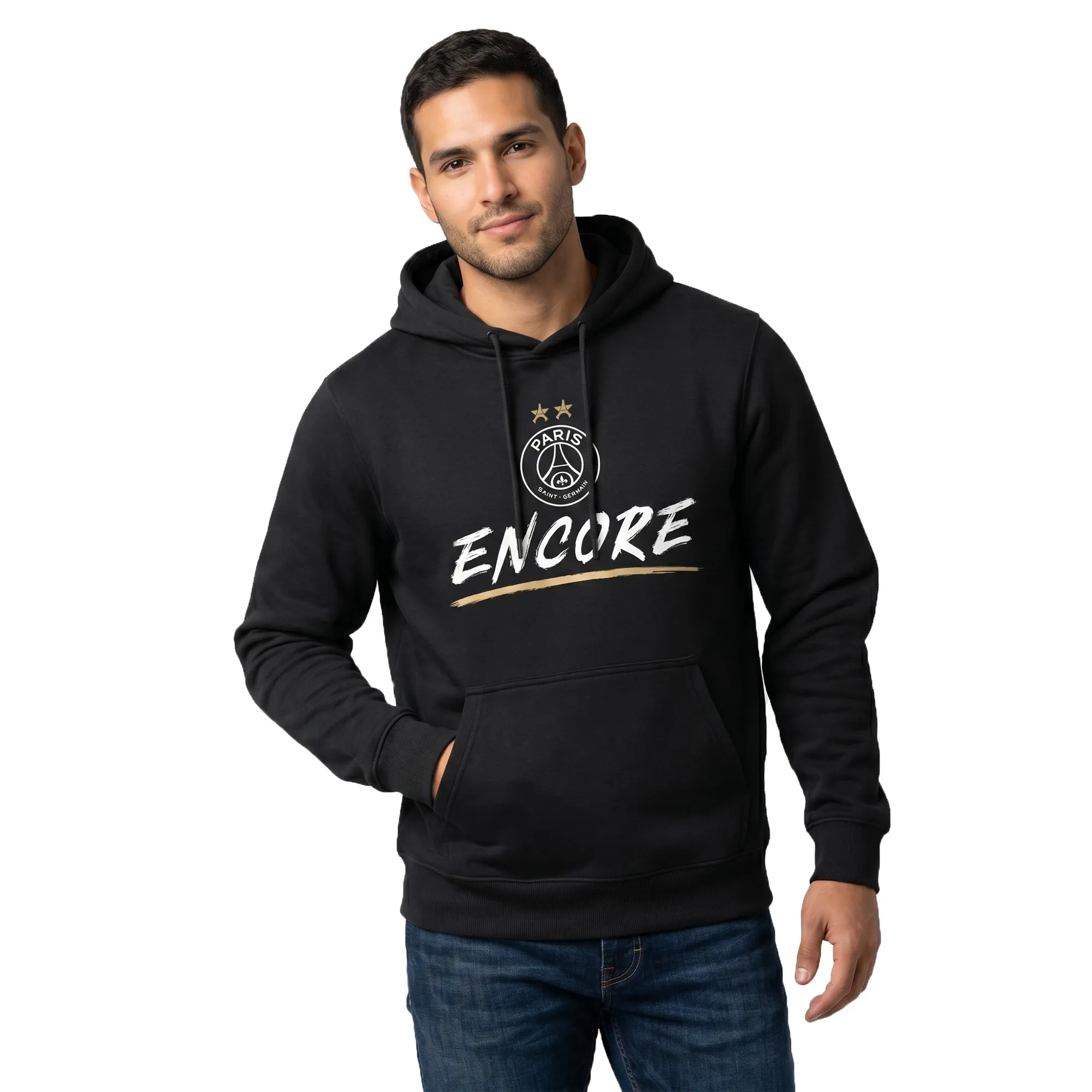 PSG Eiffel Star Encore Graphic Hoodie - Black