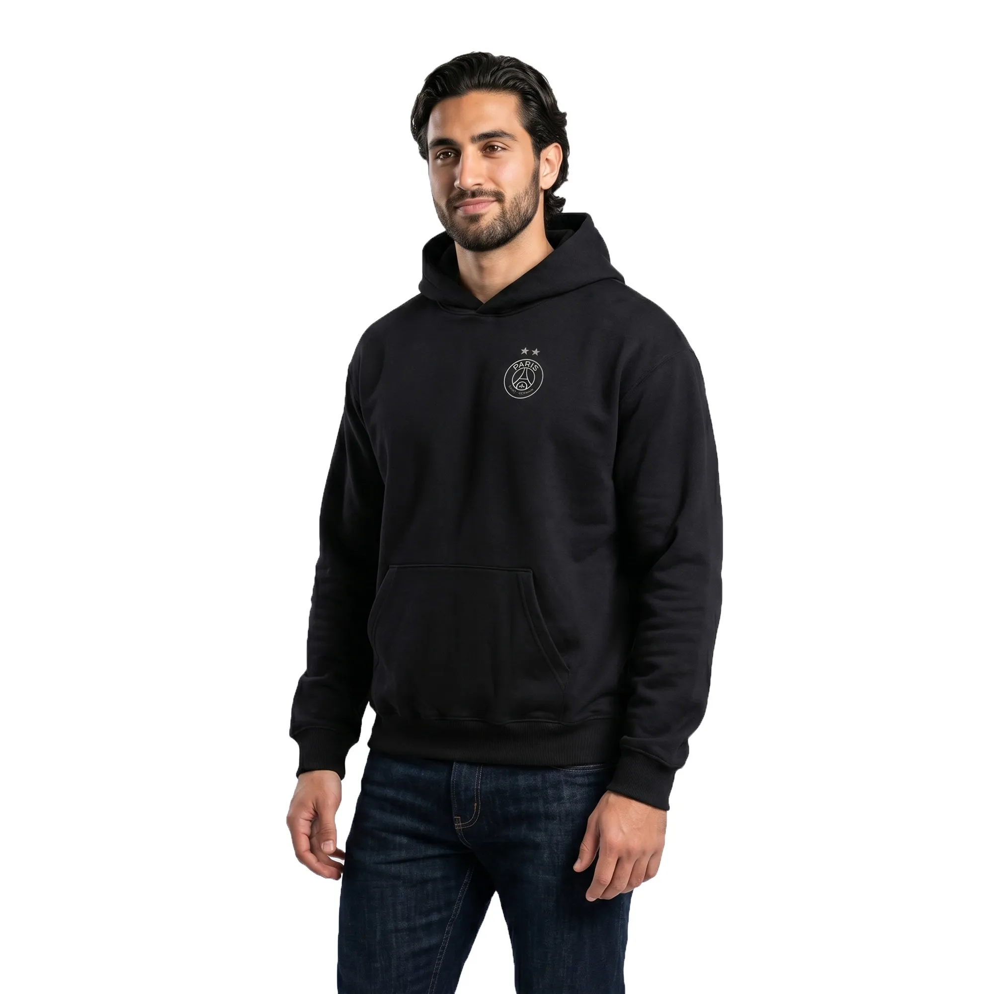 PSG Eiffel Star Lifestyle Graphic Oversized Hoodie - Black
