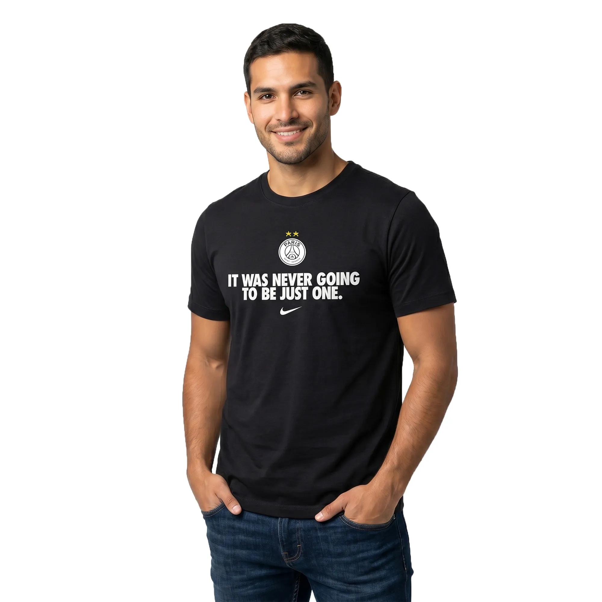 PSG Nike Winners T-Shirt - Black