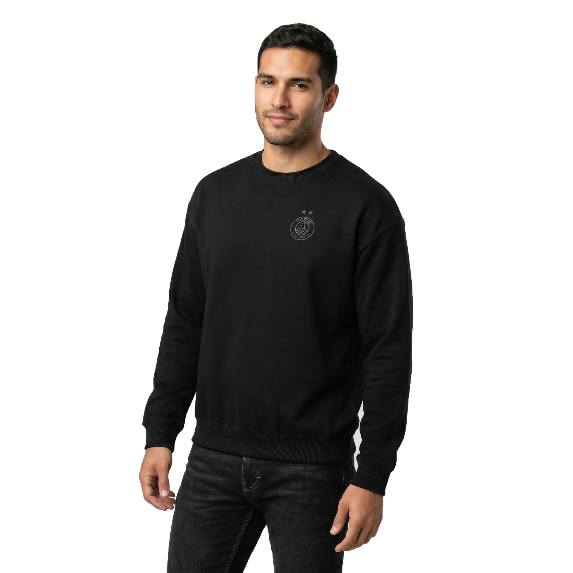 PSG Eiffel Star Lifestyle Graphic Oversized Crew - Black