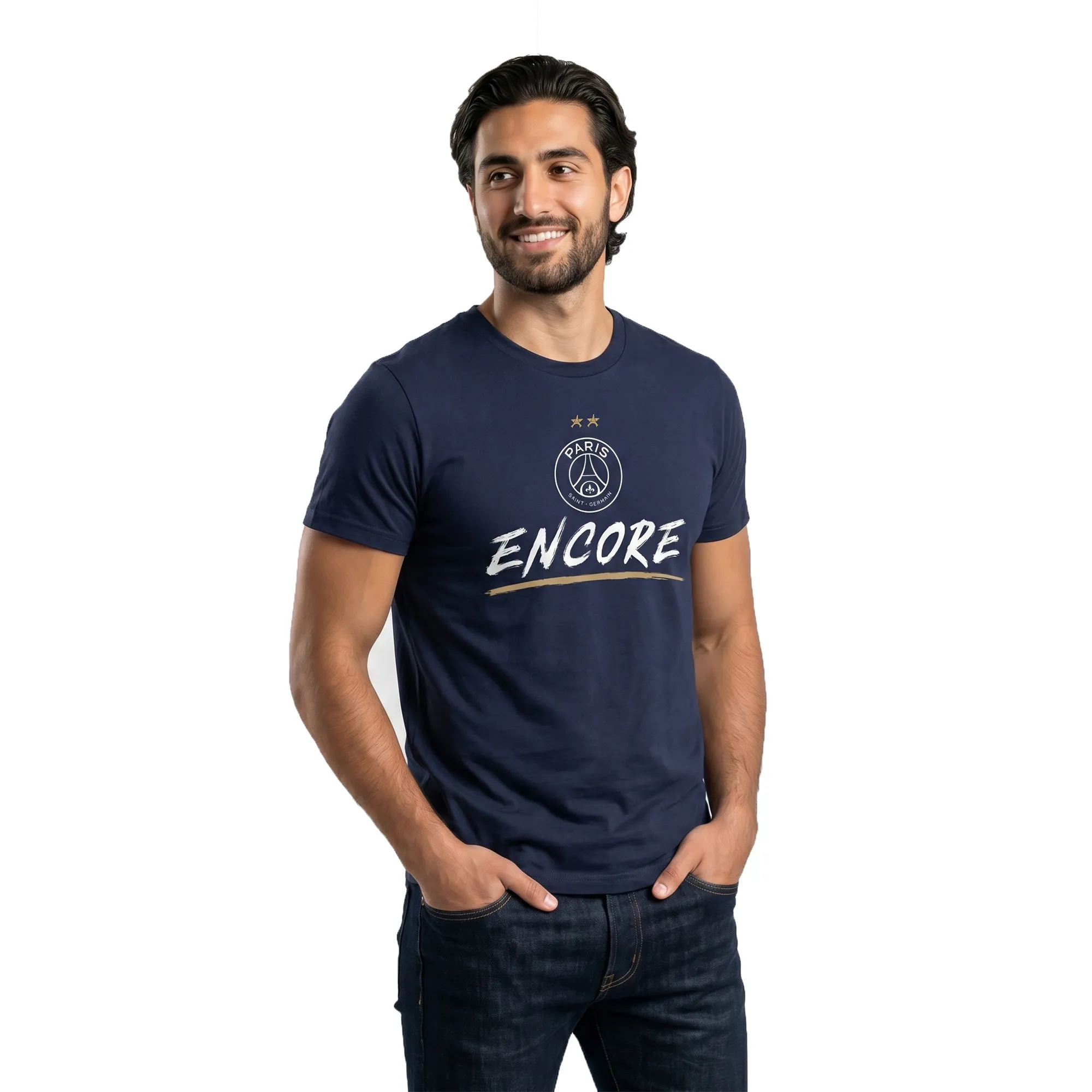 PSG Eiffel Star Encore Graphic T-Shirt - Navy