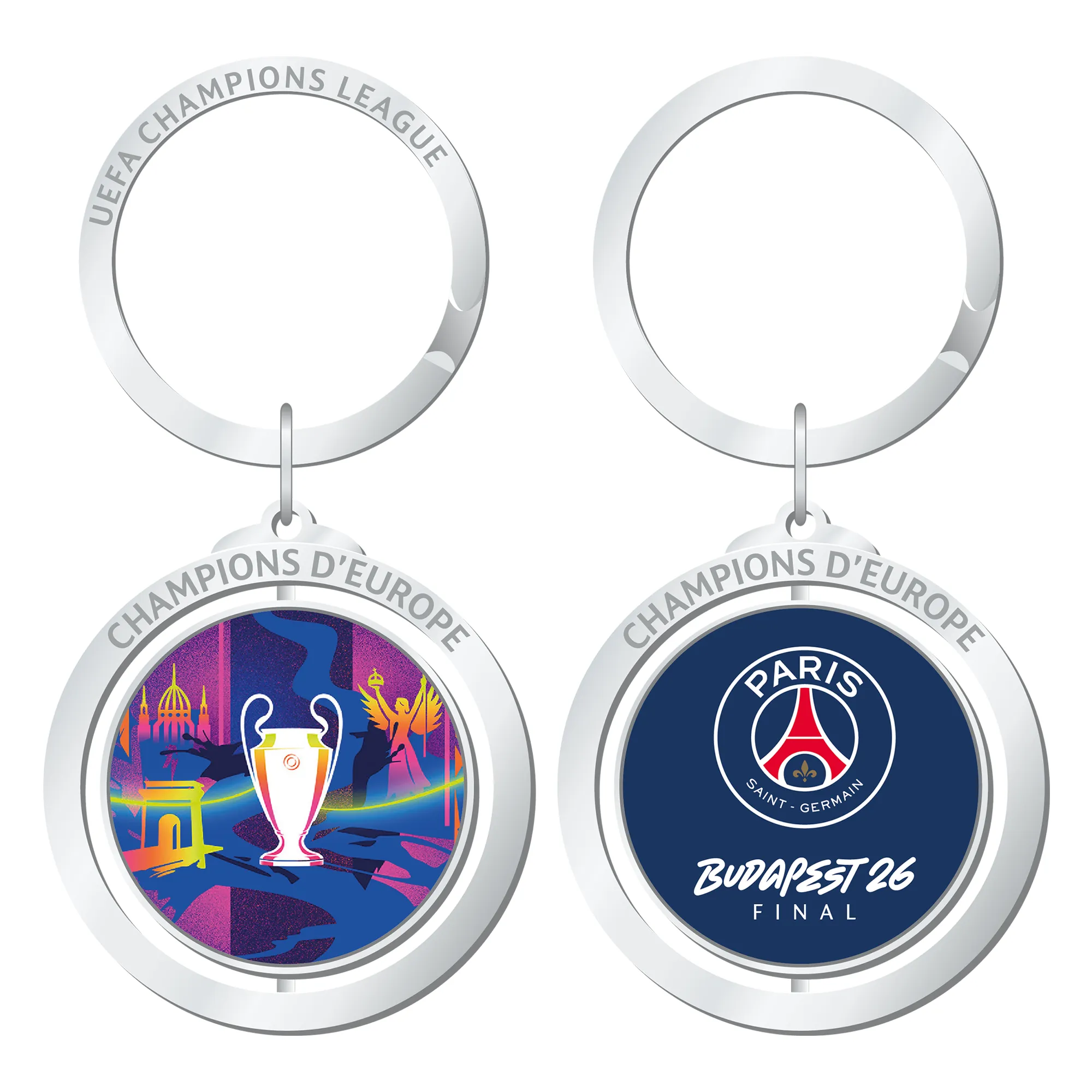 PSG UCL Champions 2026 Spinner Keyring