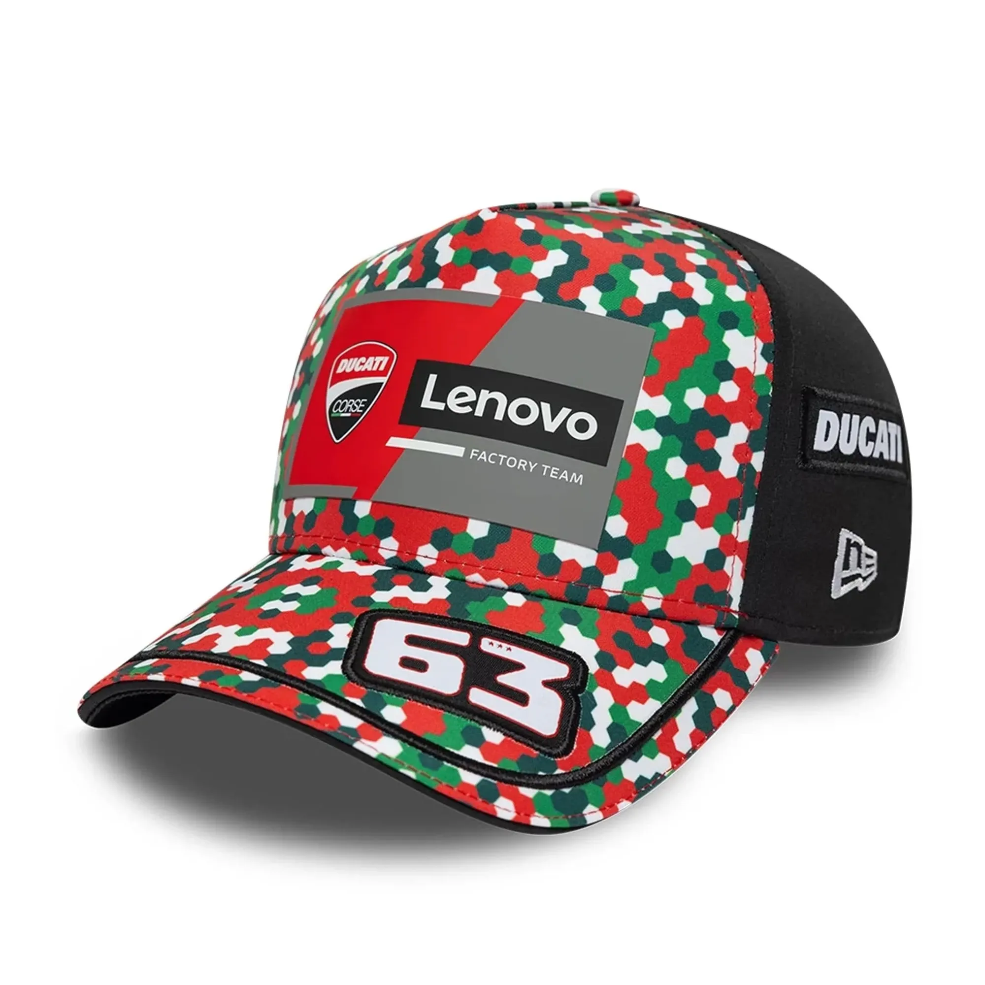 Ducati Motor Replica Francesco Bagnaia Mugello Race Special Multicolor 9FORTY E-Frame Adjustable Cap New Era Cap adult unisex