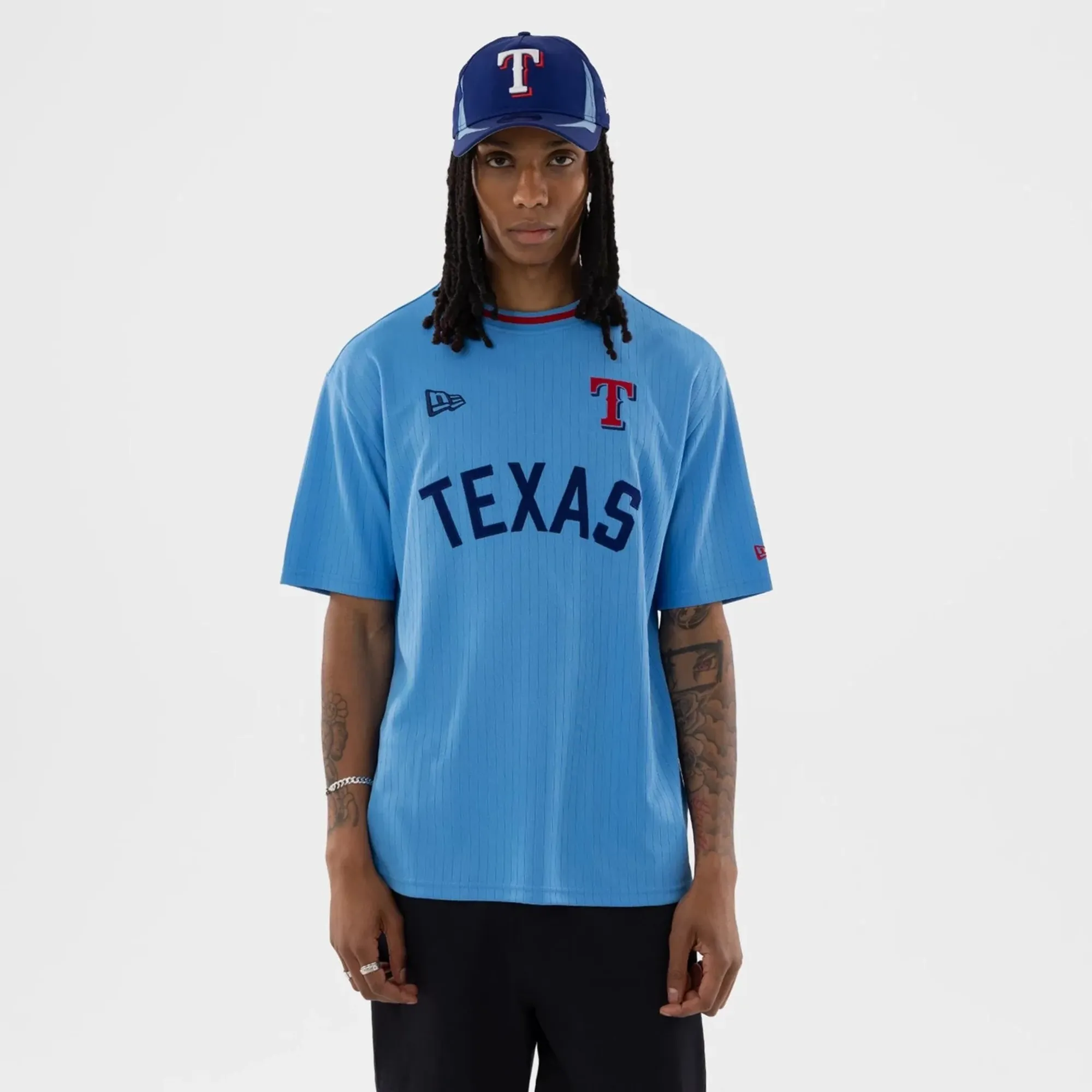 Texas Rangers MLB Pastel Blue T-Shirt New Era Cap adult unisex