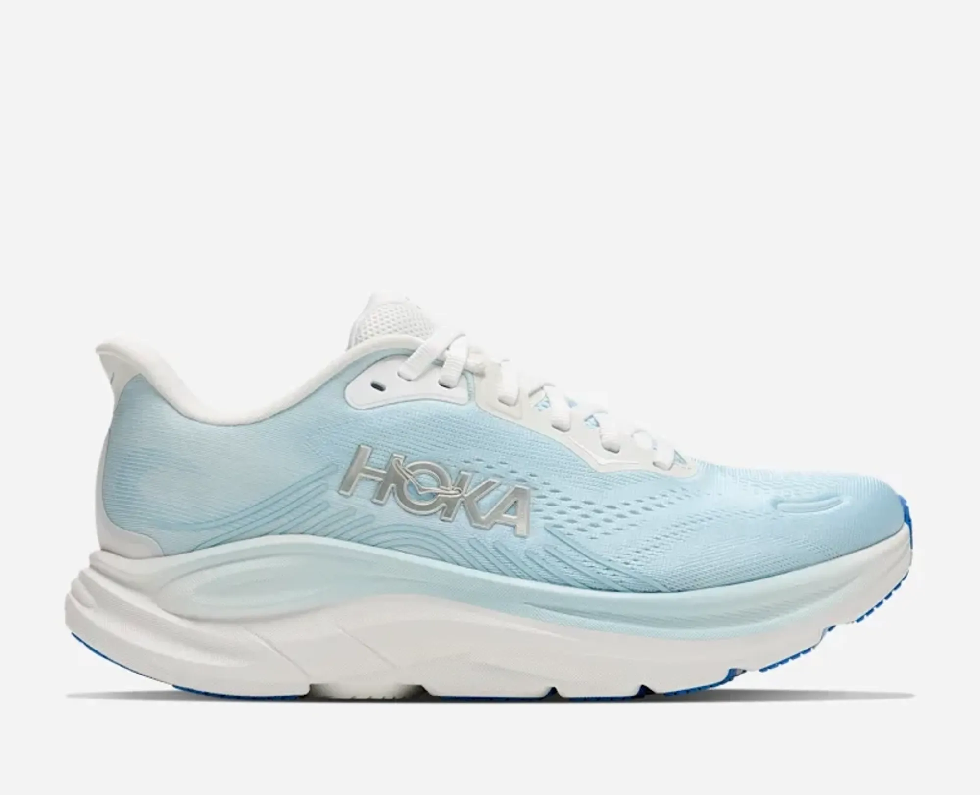 Hoka Women's Clifton 11 Road Running Shoes In Frost/Glimmering Blue