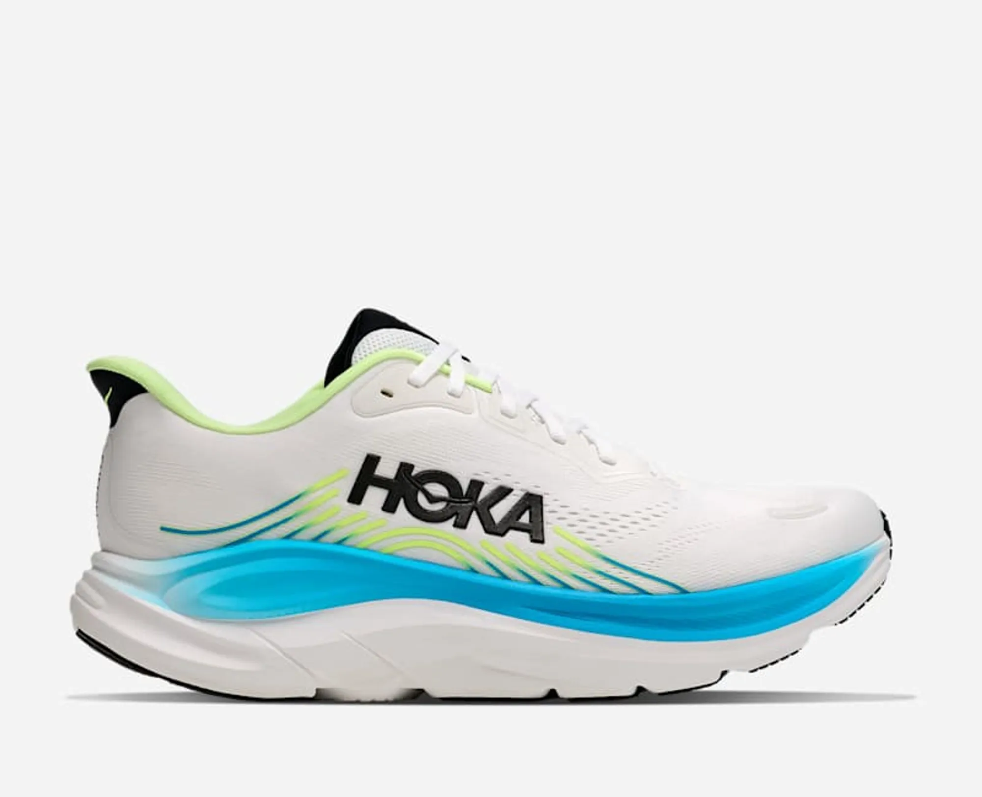 Hoka Men's Clifton 11 Road Running Shoes In Frost/Black