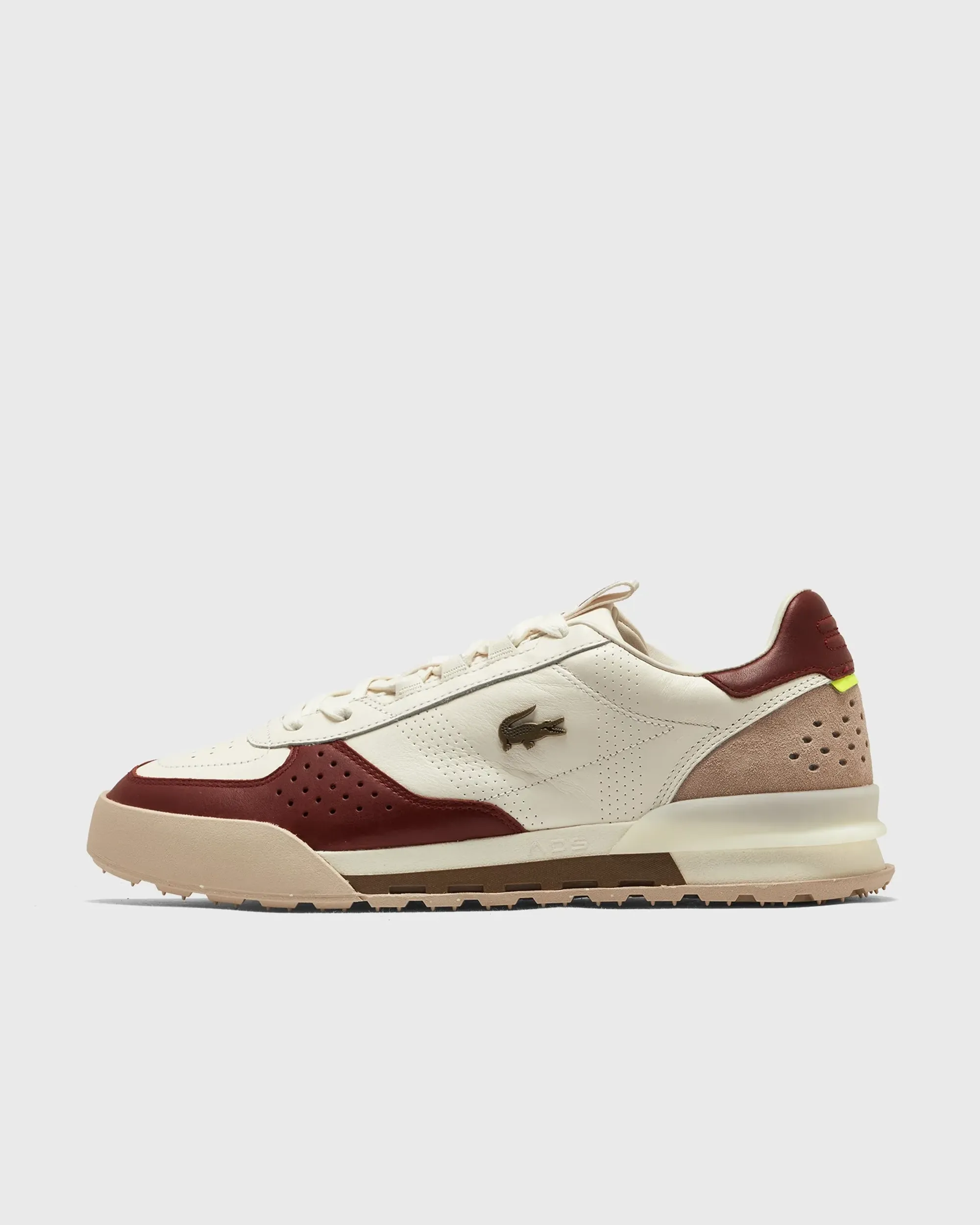 Lacoste Men's Slam Break Premium Leather Sneakers - White / Orange