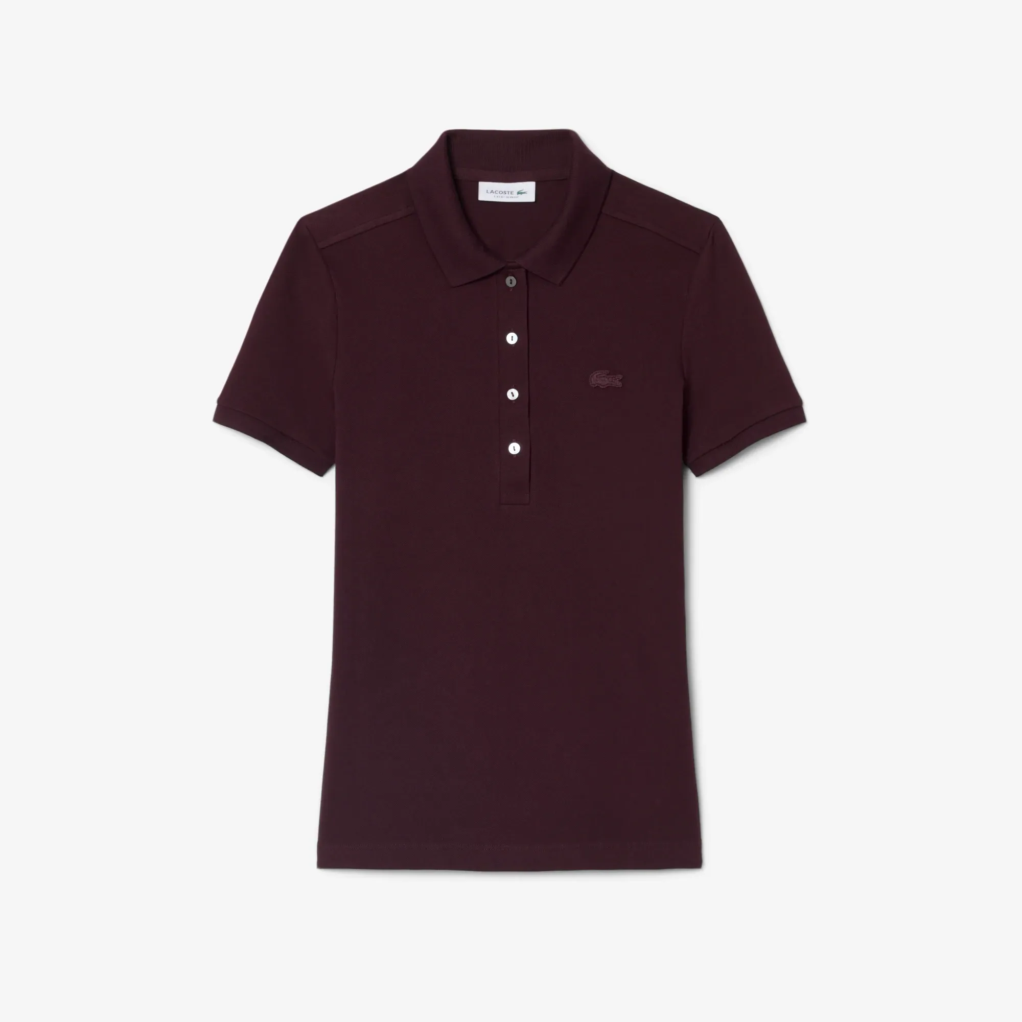 Lacoste L.12.D Slim Fit Stretch Piqué Polo Shirt - Brown