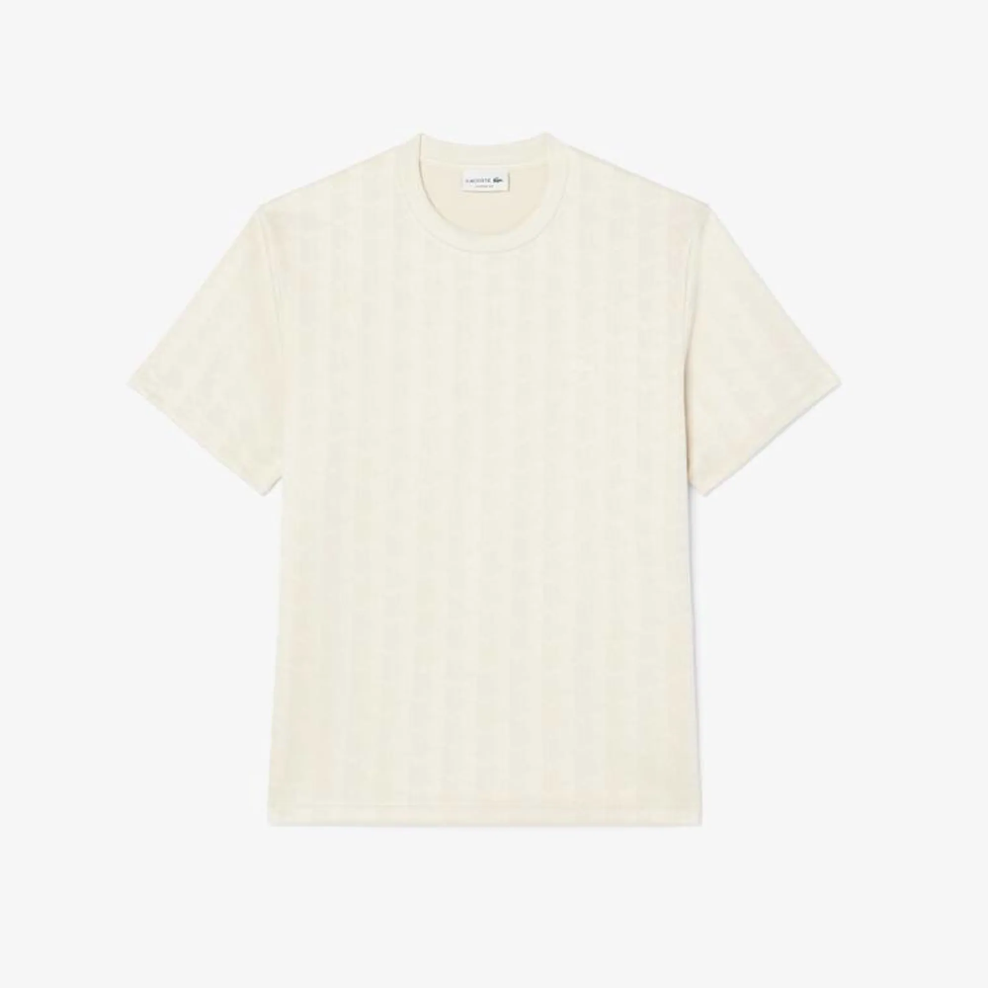 Lacoste Monogram Jacquard T-shirt - Beige