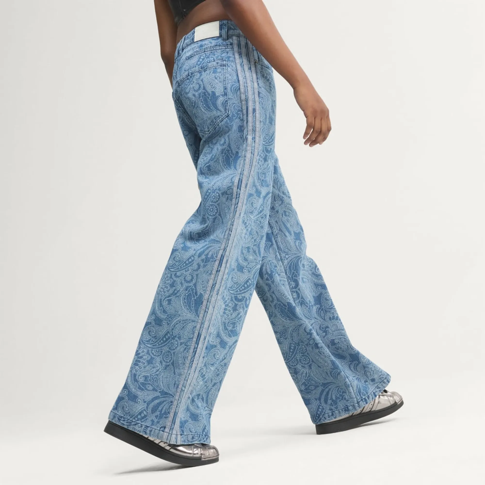 adidas ADIDAS LIBERTY LONDON FIREBIRD MID RISE STRAIGHT DENIM PANT