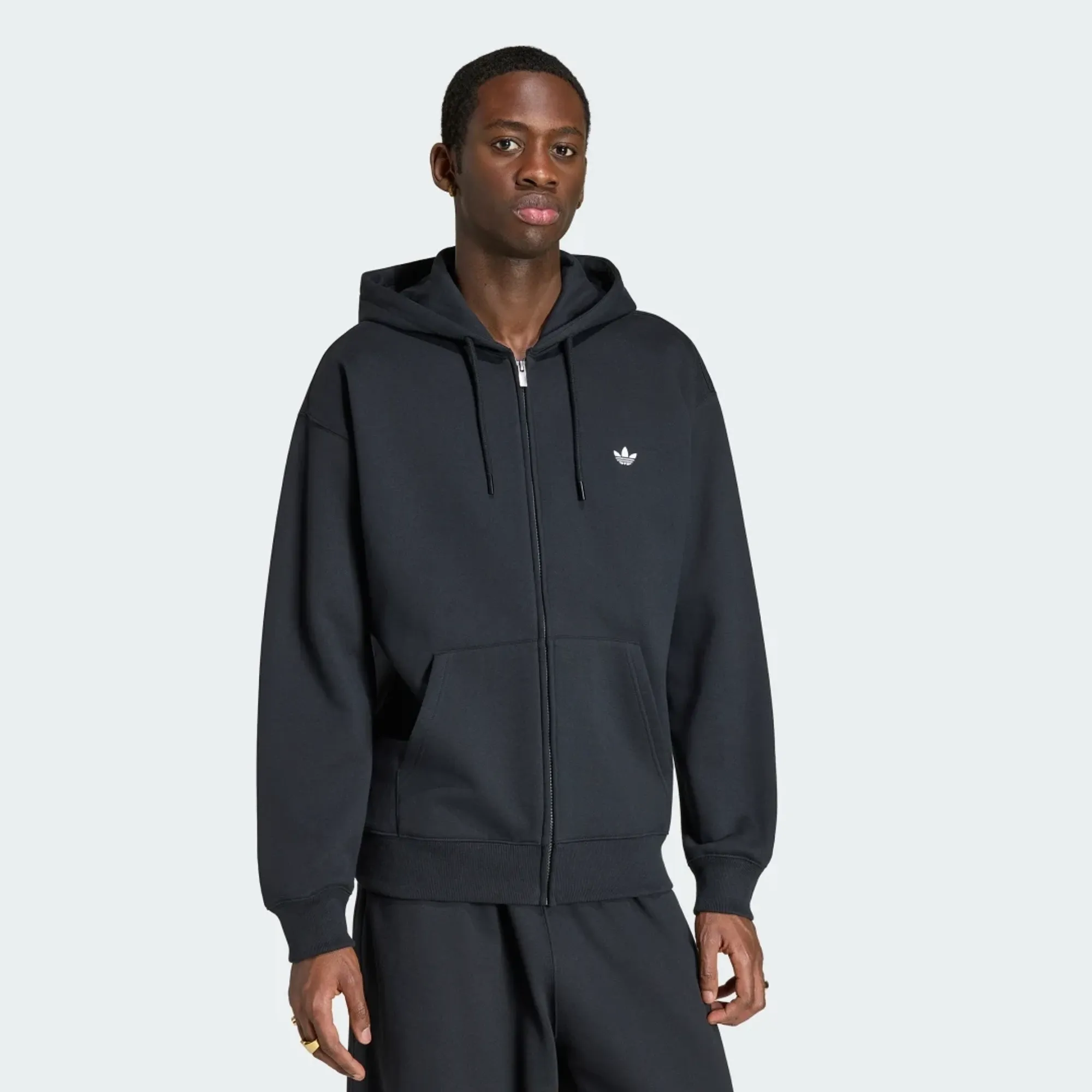 adidas TREFOIL ESSENTIALS LOOSE FULL ZIP HOODIE