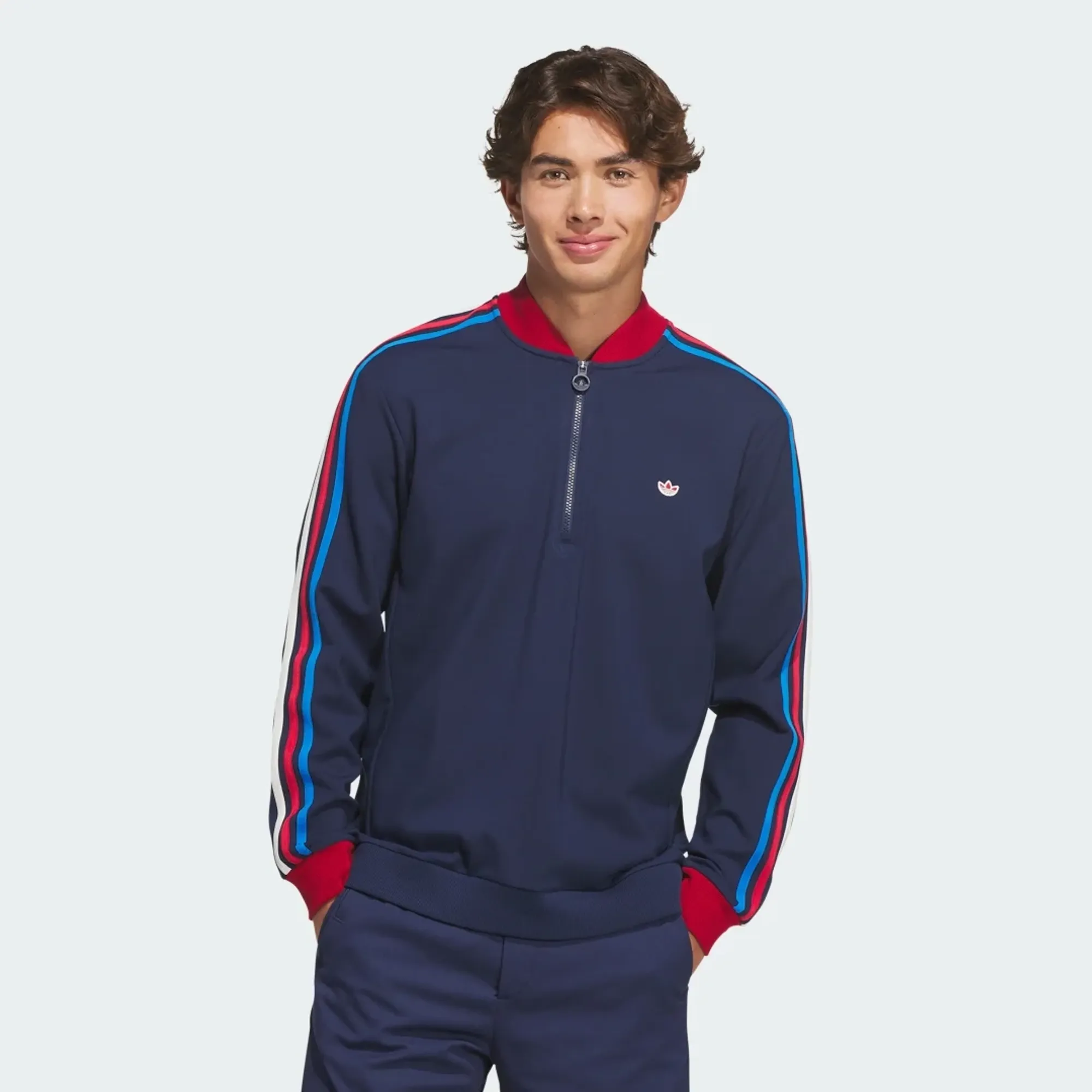 adidas Originals 3-Stripes 1/4 Zip Sweatshirt