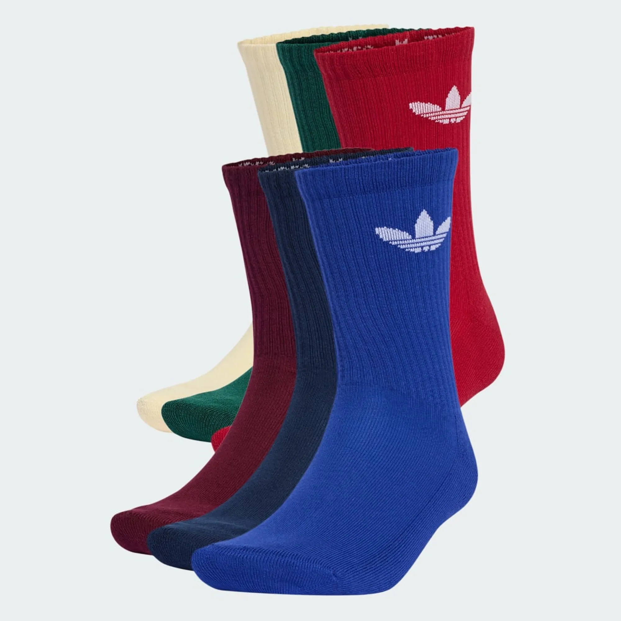 adidas Trefoil Cushion Crew Socks 6 Pairs