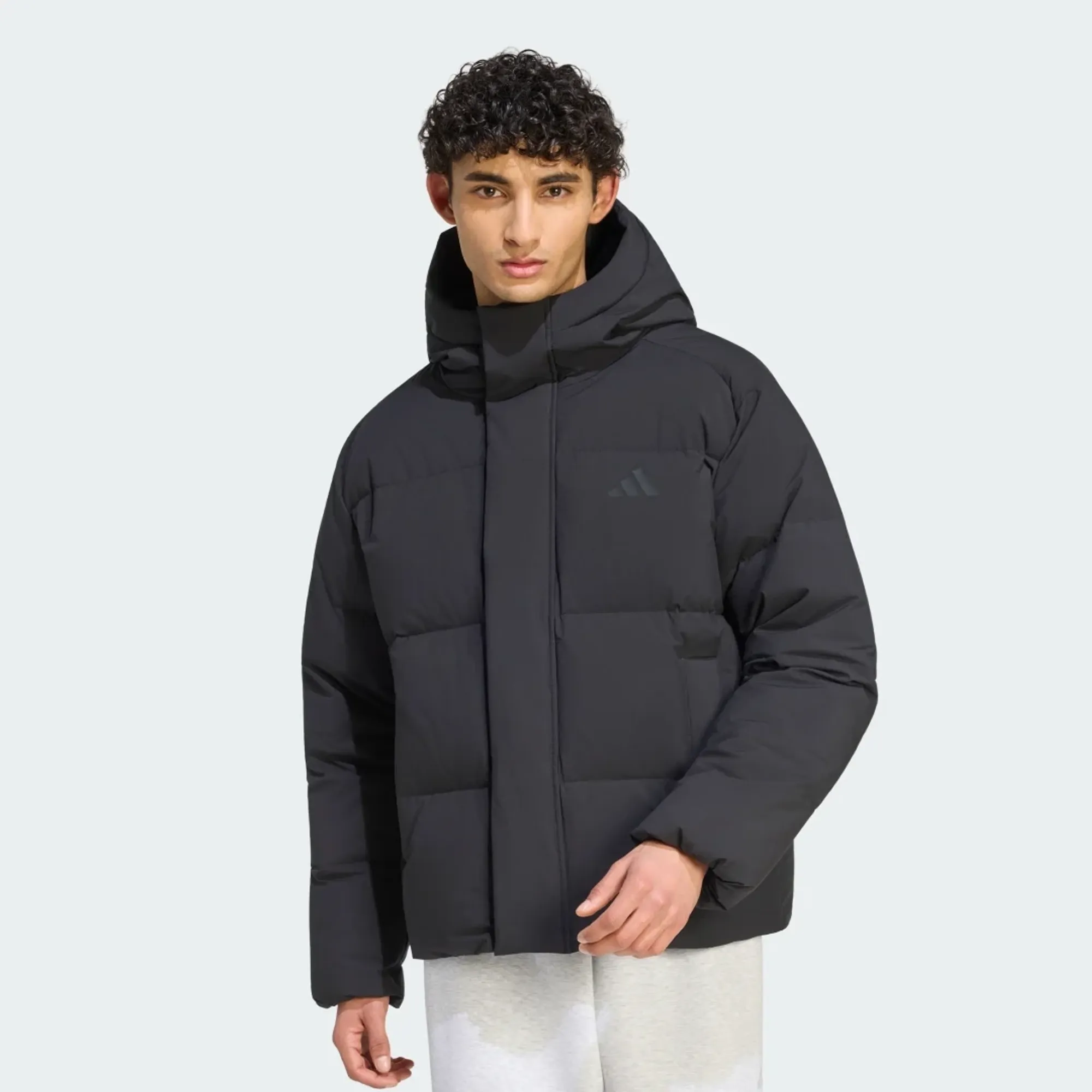 adidas HELIONIC DOWN PUFFER HOODED JACKET