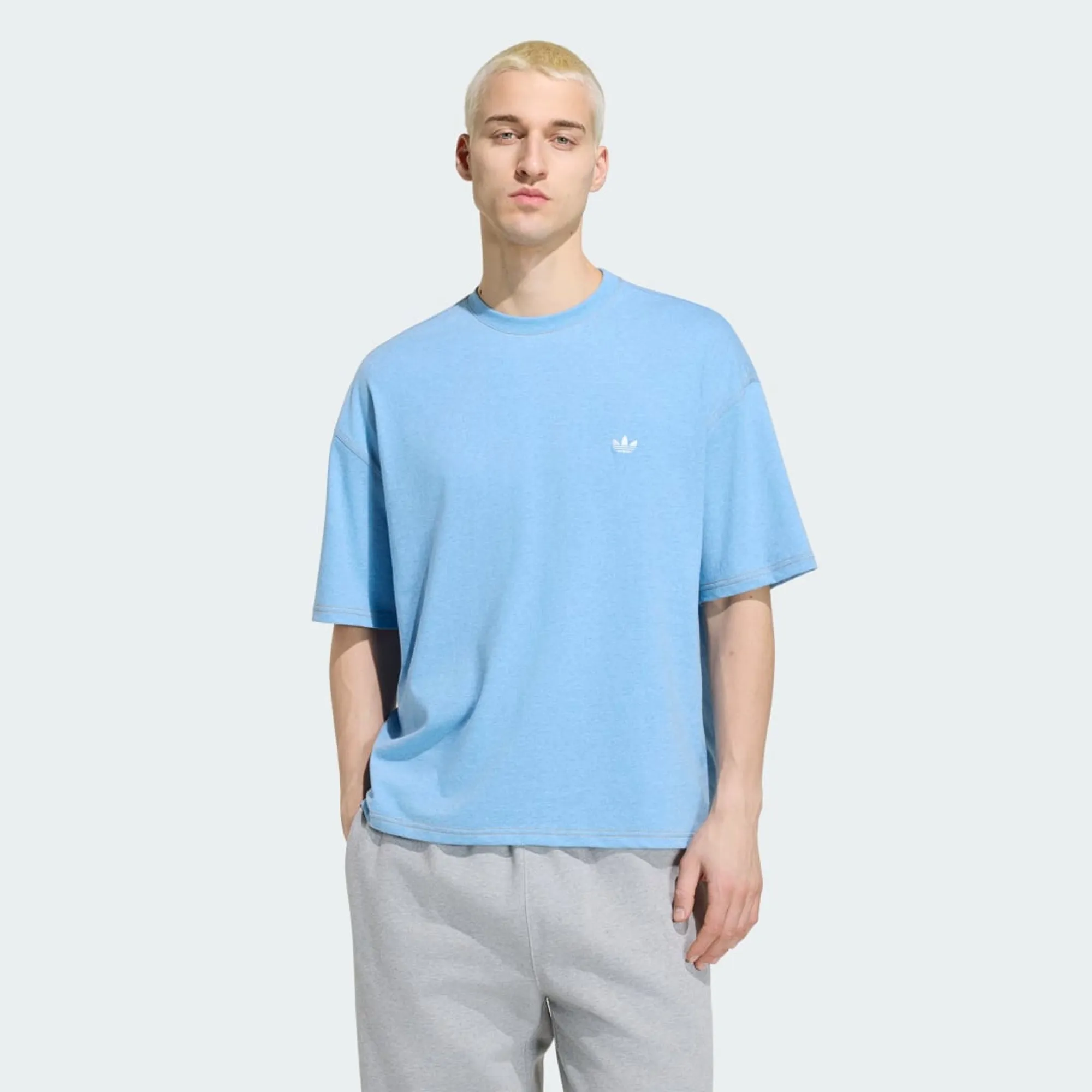 adidas TREFOIL ESSENTIALS MELANGE LOOSE CROPPED T-Shirt