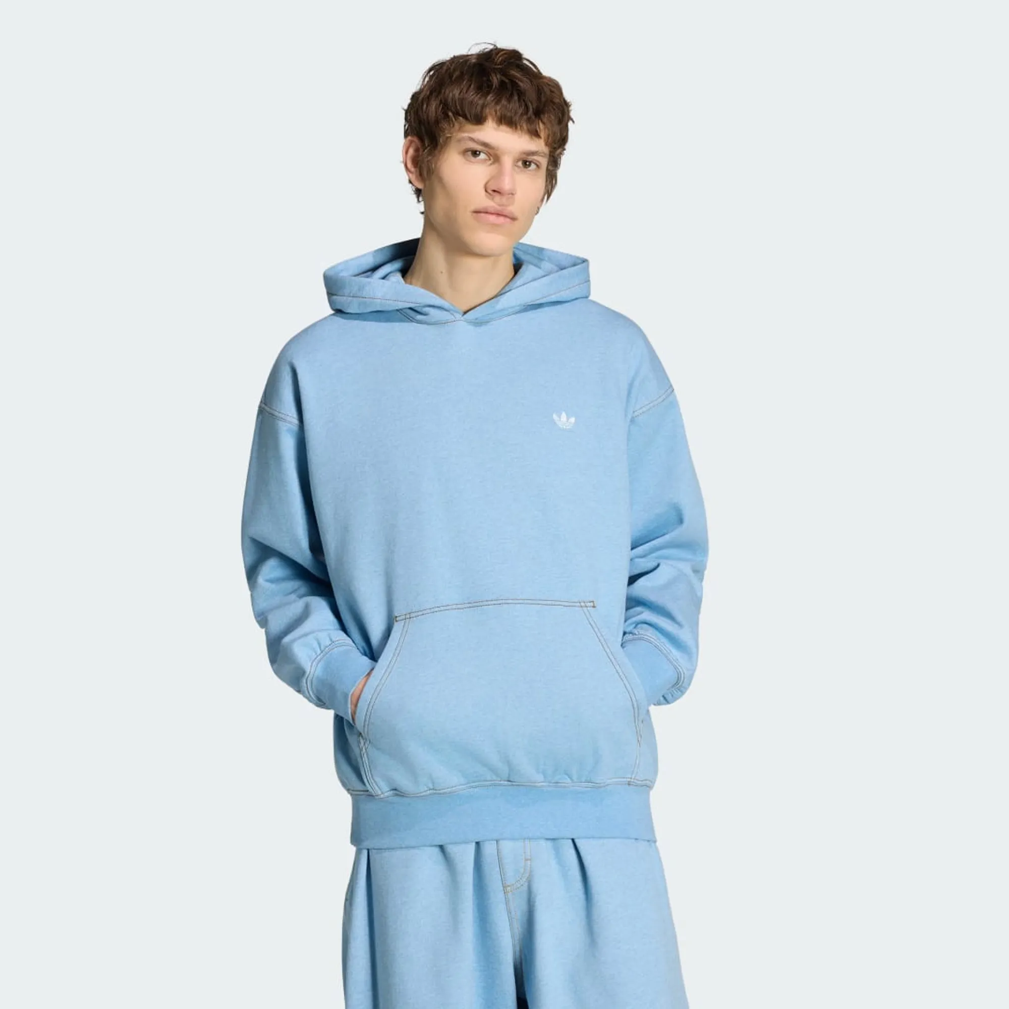 adidas TREFOIL ESSENTIALS MELANGE LOOSE HOODIE