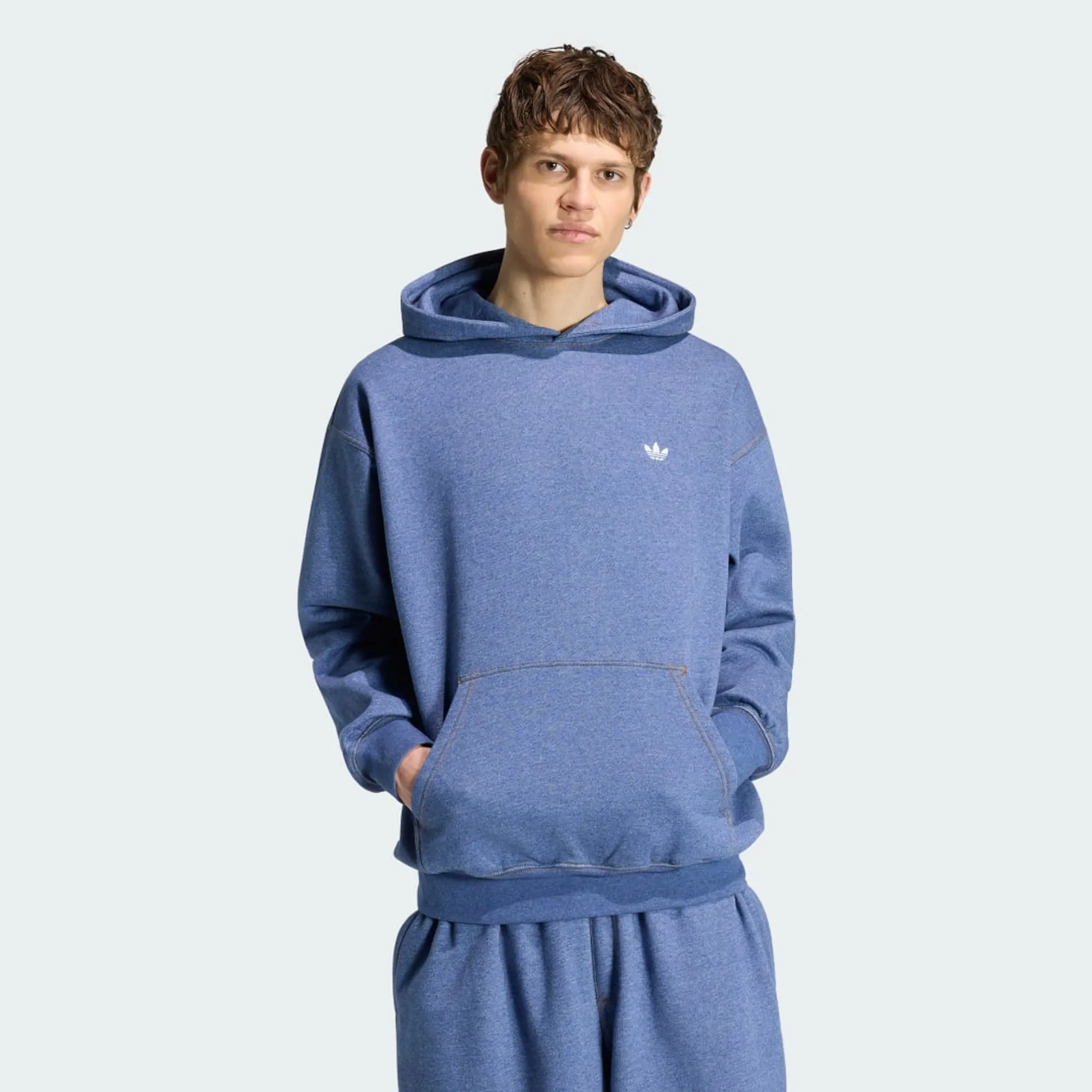 adidas TREFOIL ESSENTIALS MELANGE LOOSE HOODIE