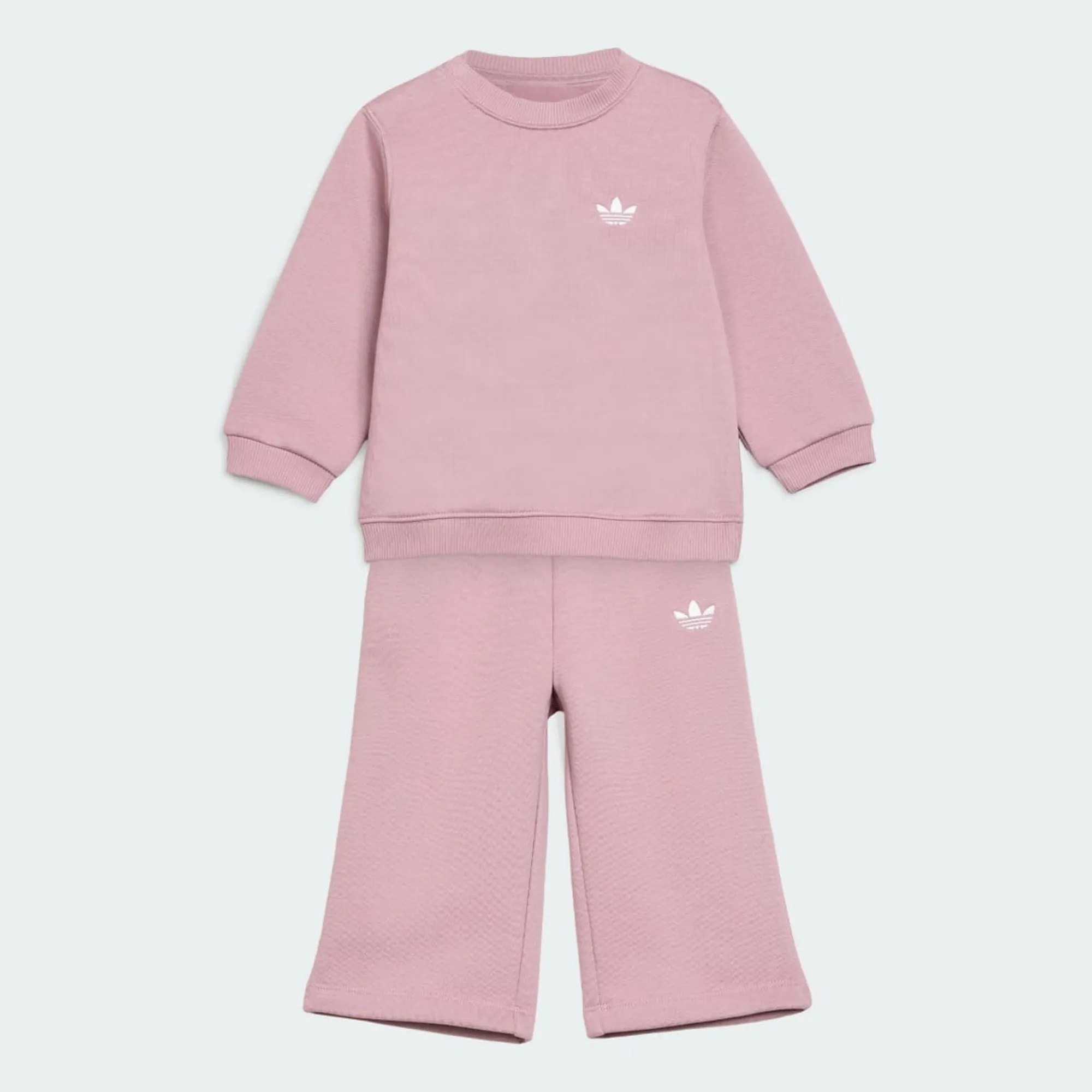 adidas LOOSE CREW Top &amp; WIDE LEG PANTS SET