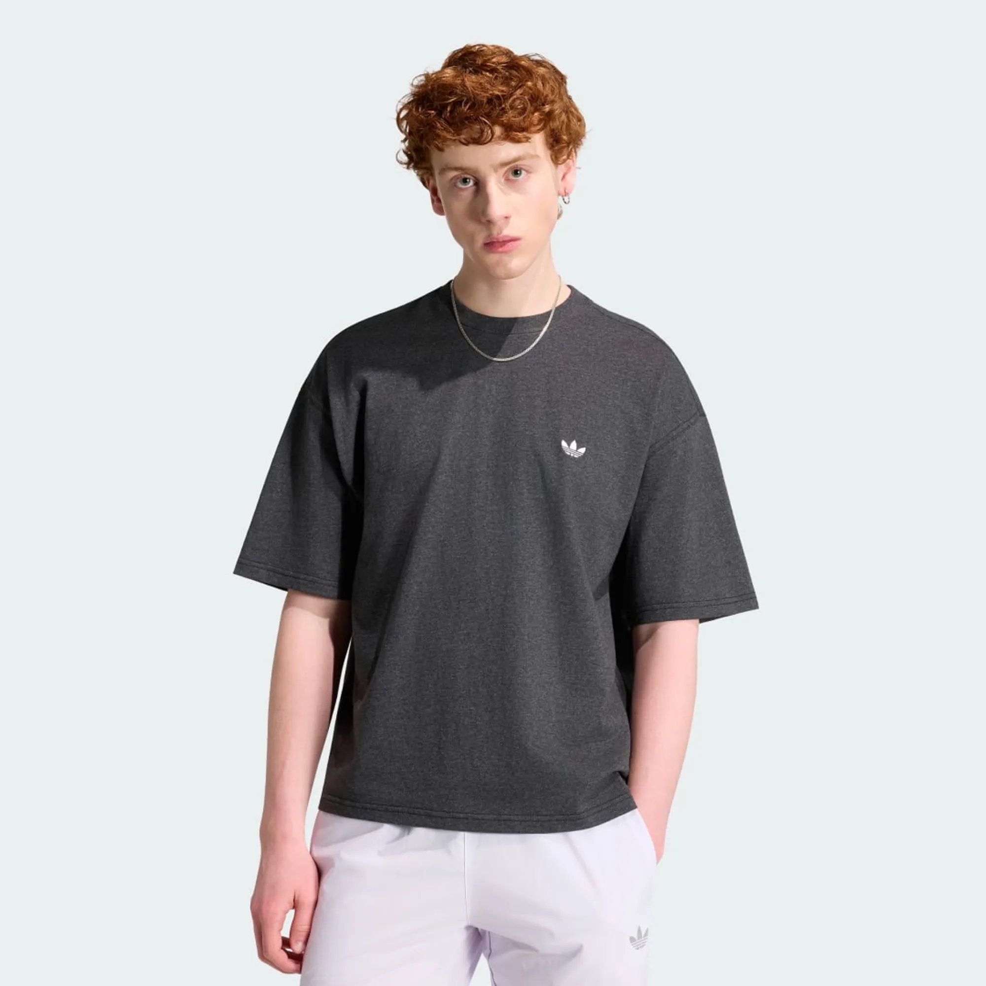 adidas TREFOIL ESSENTIALS MELANGE LOOSE CROPPED T-Shirt