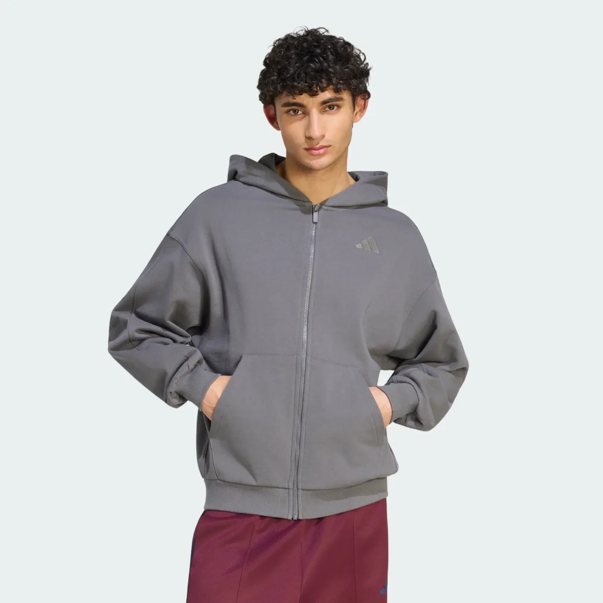 adidas ADIDAS KIT SMALL LOGO FULL-ZIP HOODIE