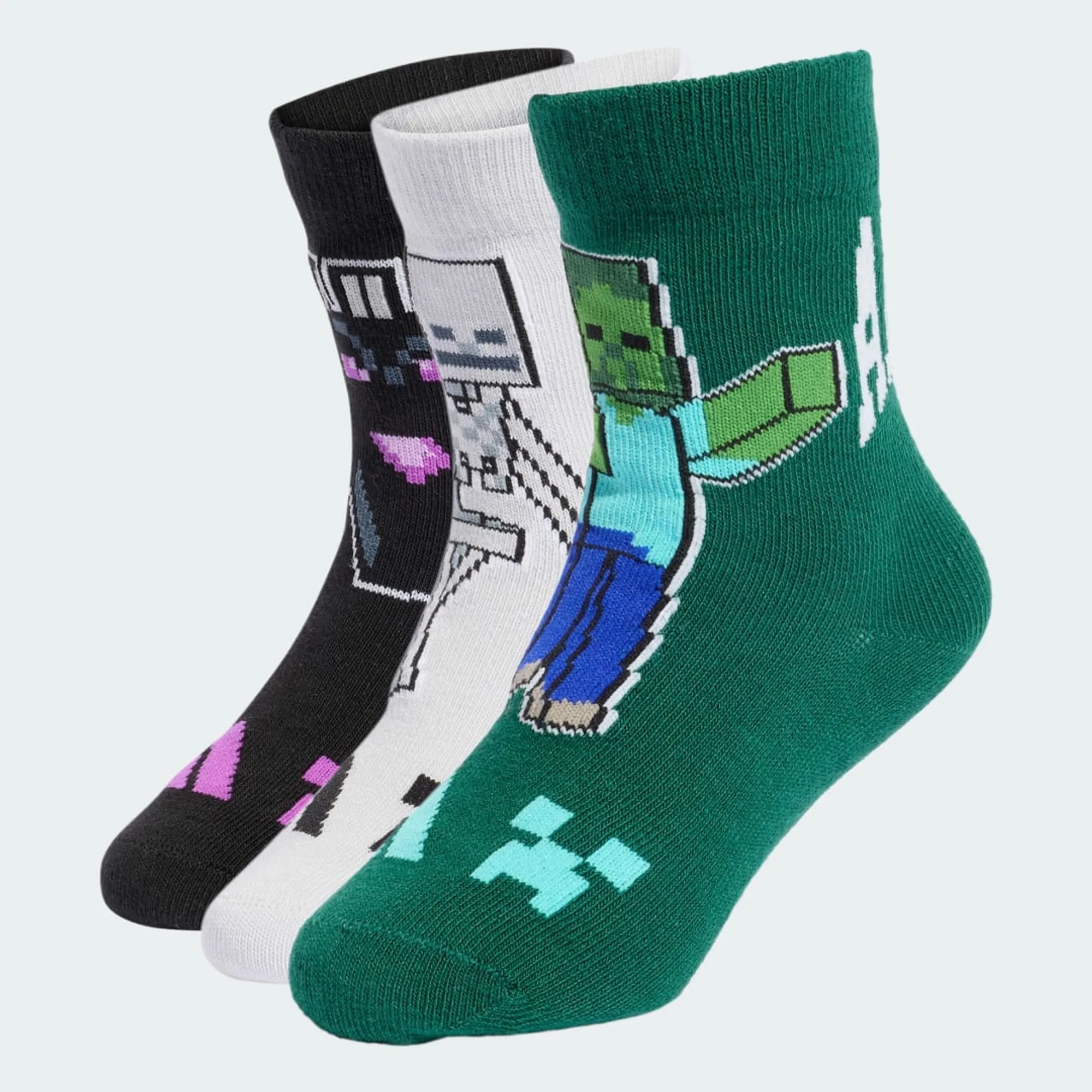 adidas ADIDAS MINECRAFT KIDS 3 PAIRS PER PACK SOCKS