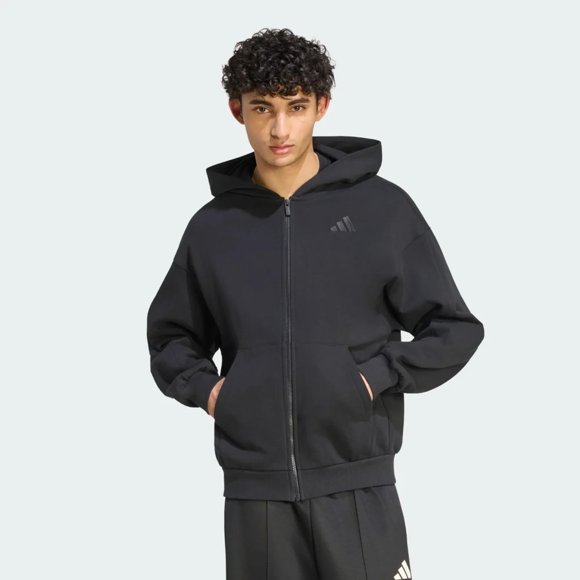 adidas ADIDAS KIT SMALL LOGO FULL-ZIP HOODIE