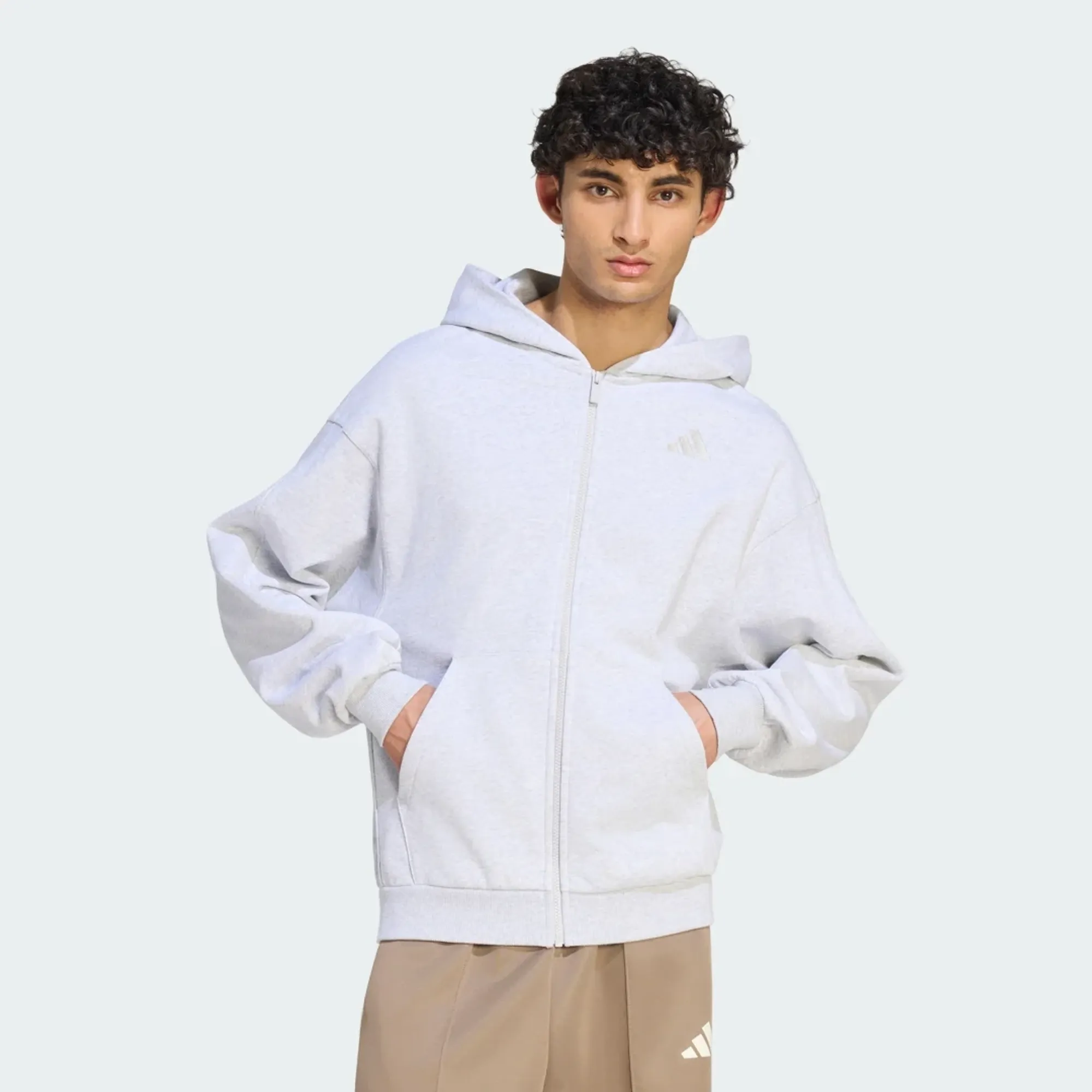 adidas ADIDAS KIT SMALL LOGO FULL-ZIP HOODIE