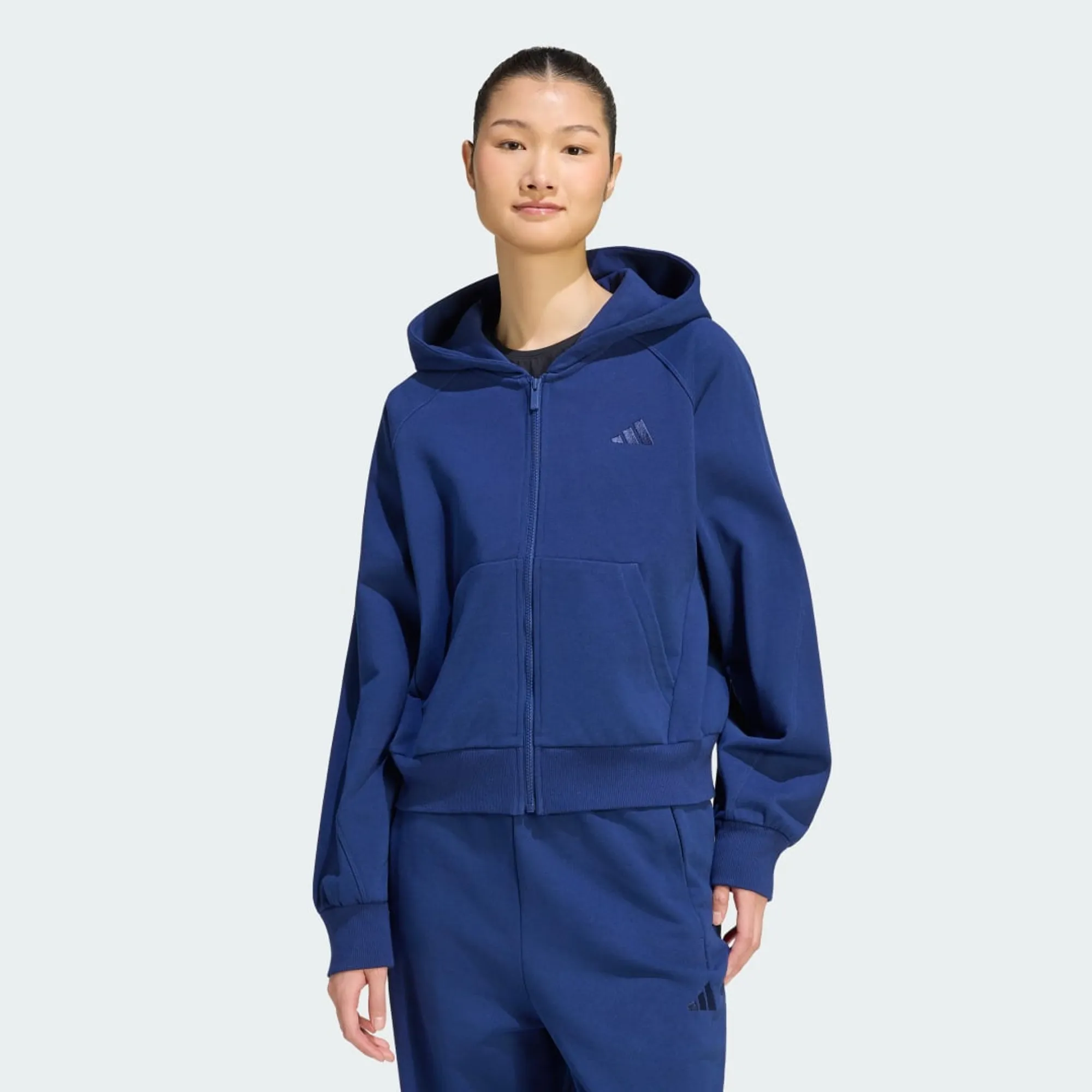 adidas ADIDAS KIT SMALL LOGO FULL ZIP HOODIE