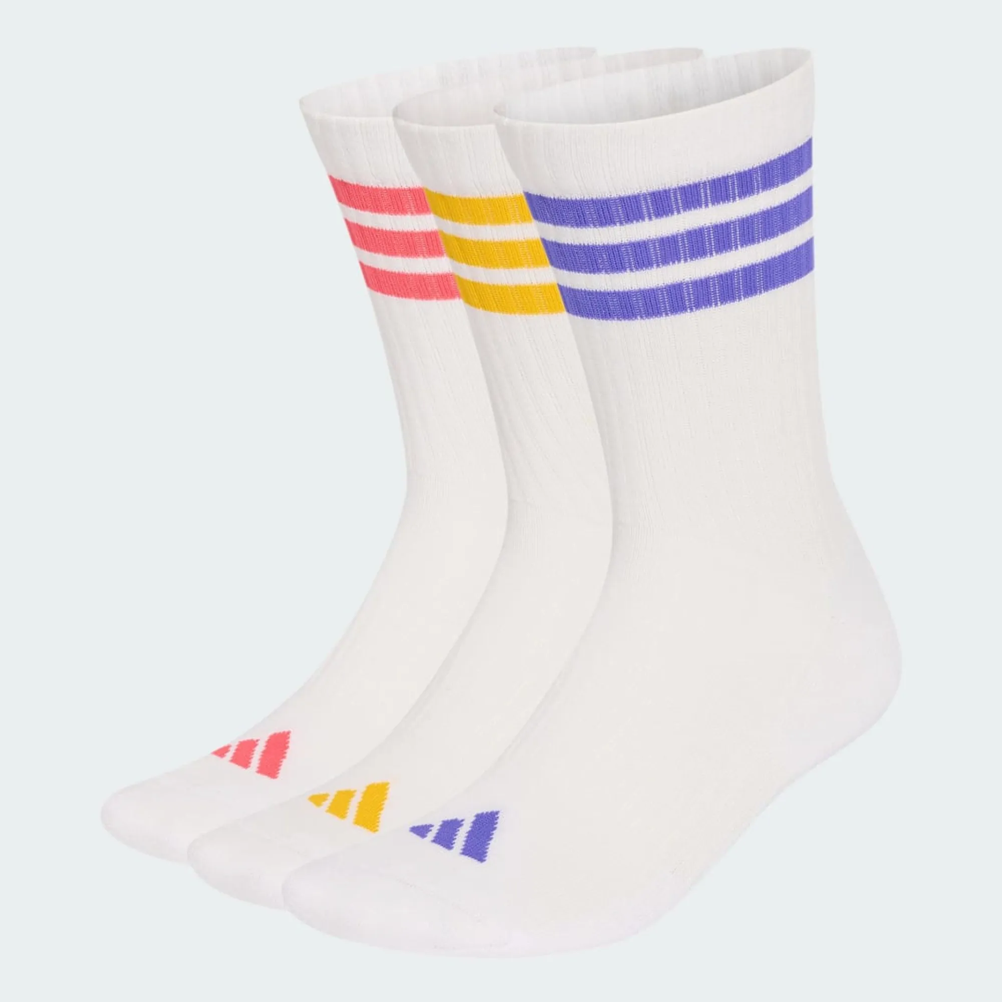 adidas 3-Stripes Cushioned Crew Socks 3 Pair Pack