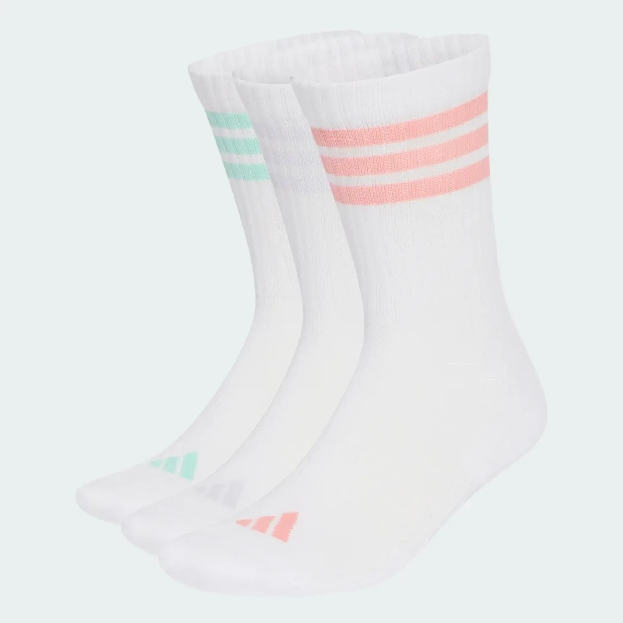 adidas 3-Stripes Cushioned Crew Socks 3 Pair Pack