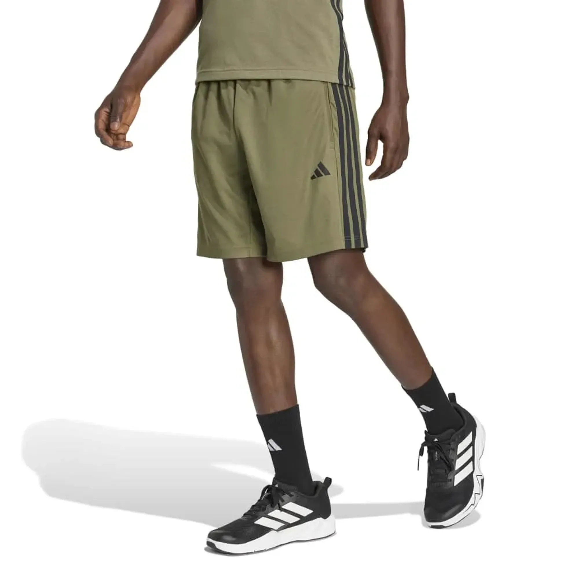 Adidas Workout Essentials Base 3 Stripes Pique 9´´ Shorts