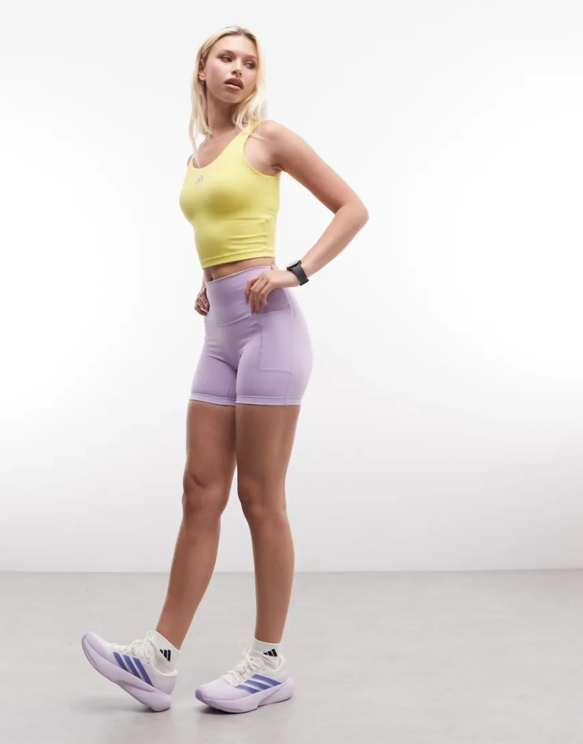 Adidas 3 Stripes Studio All Me Booty 5´´ Short Leggings
