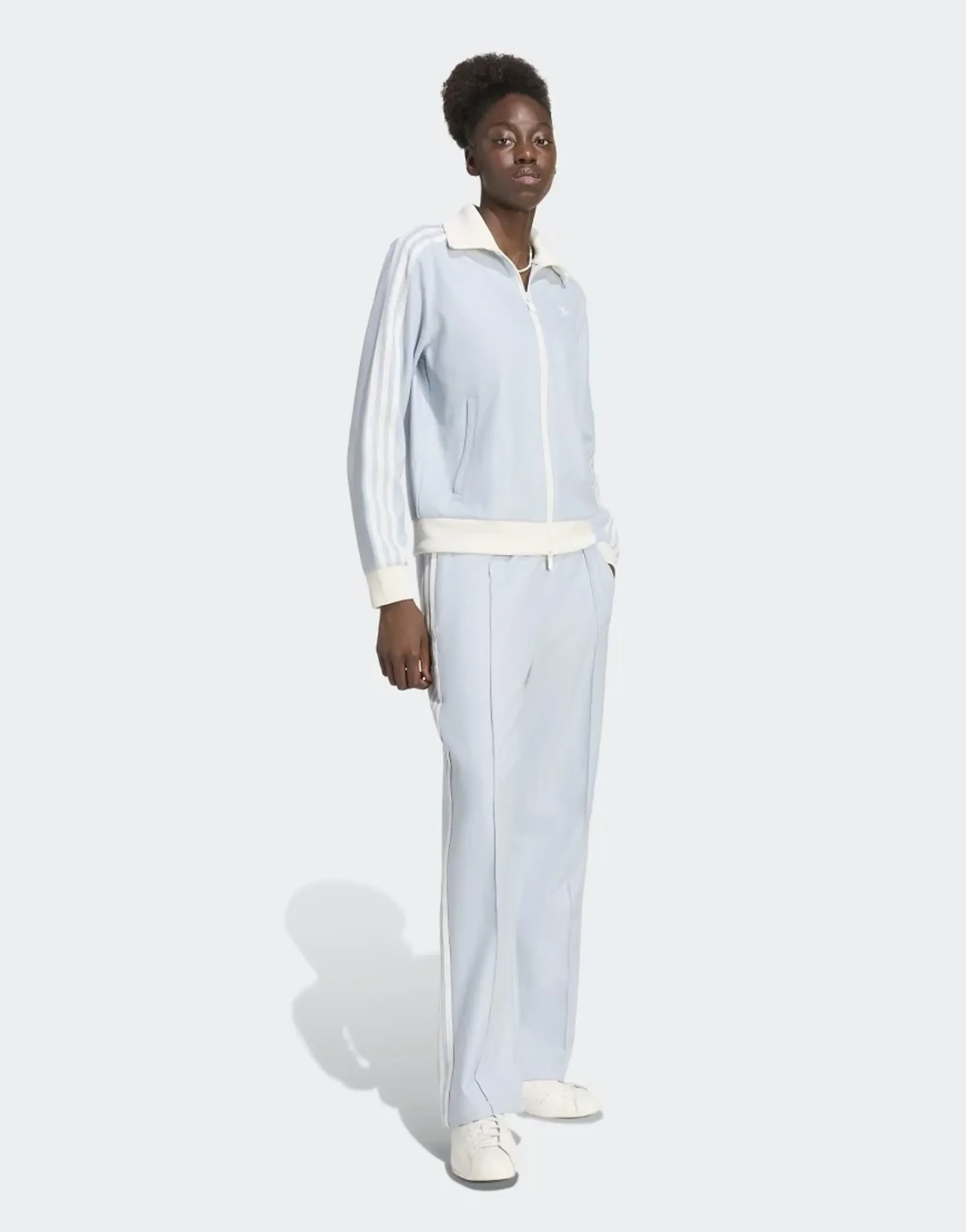 Adidas Originals Trackpant Og Tweed In Crystal Sky-Blue