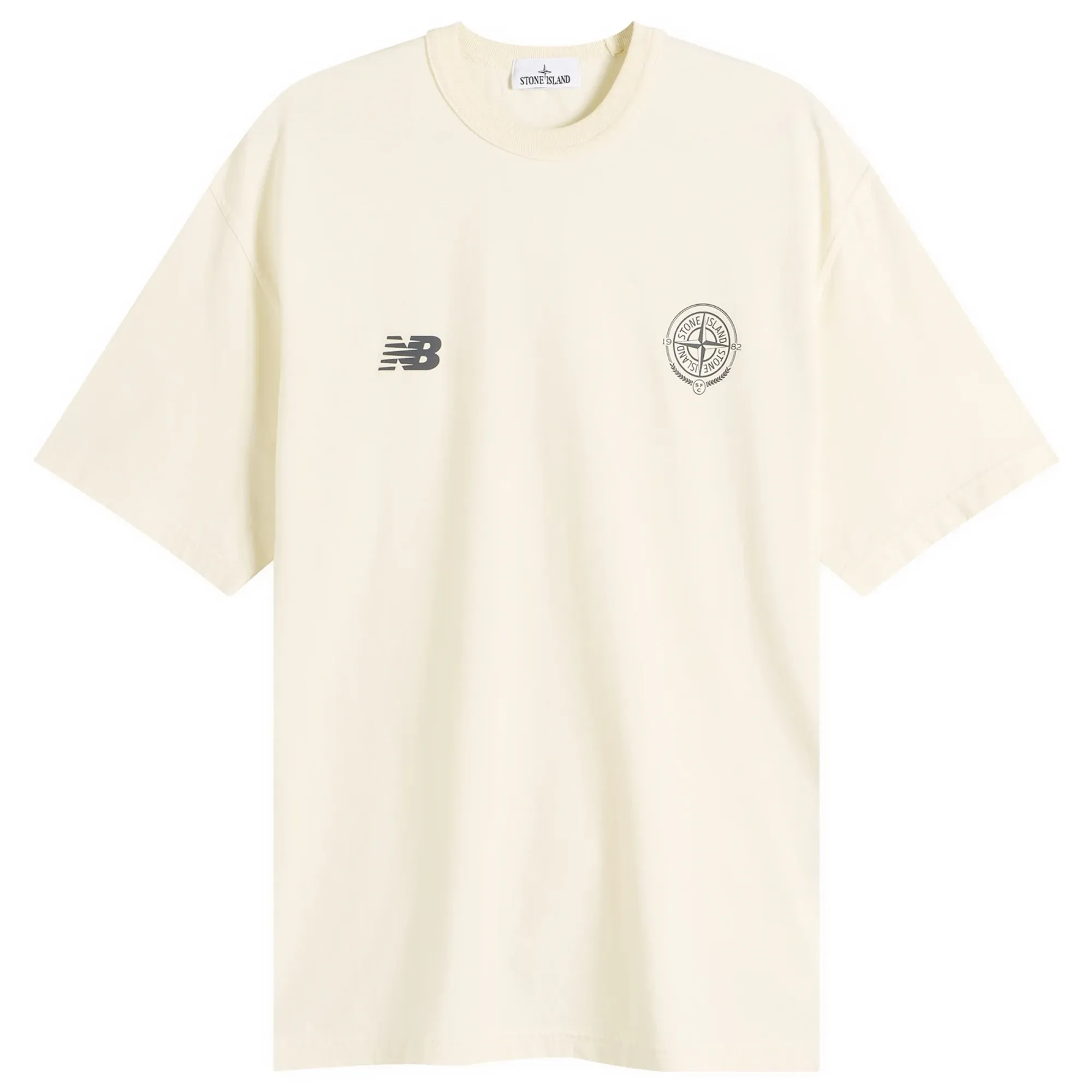 Stone Island Men's x New Balance T-Shirt Ivory