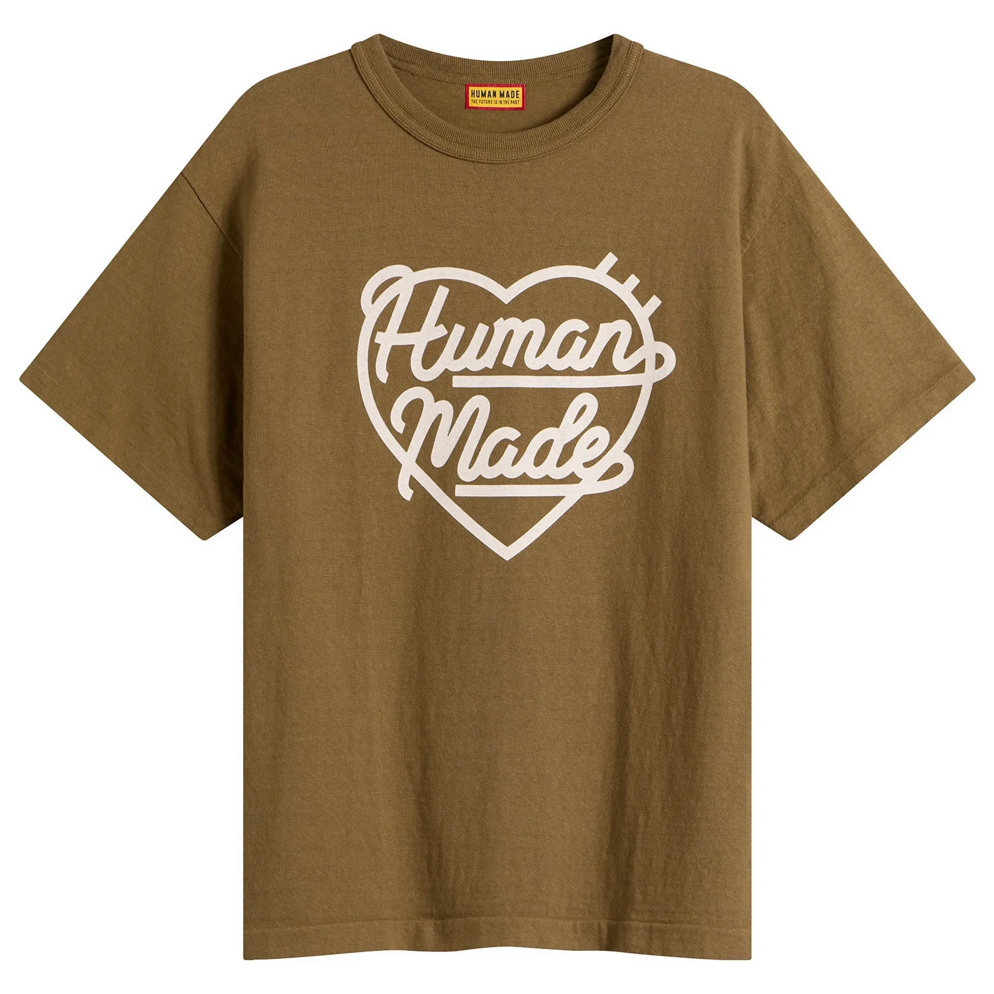 Human Made Men's Color Heart T-Shirt Olive Drab