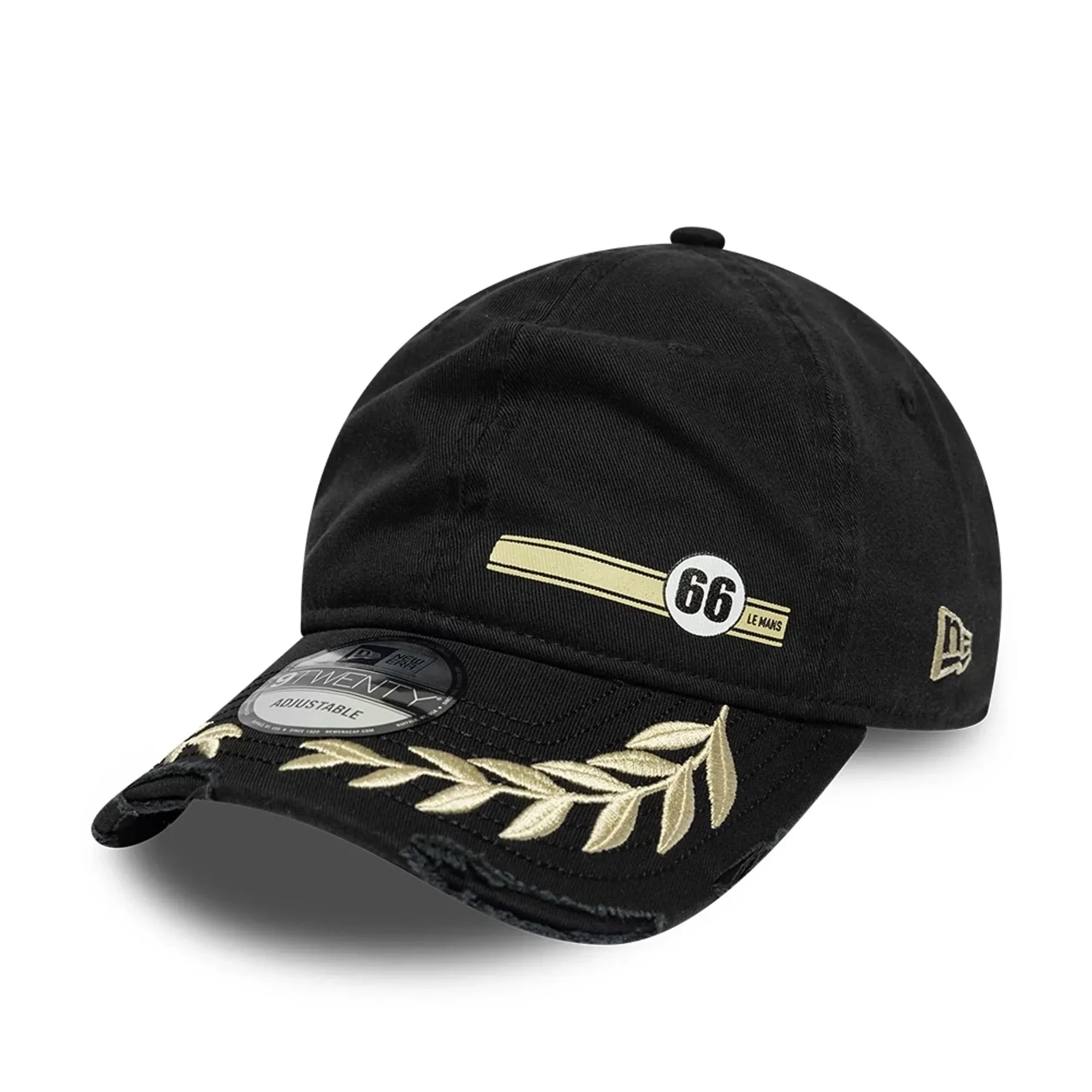 24HR Le Mans Washed Graphic Black 9TWENTY Adjustable Cap New Era Cap adult unisex